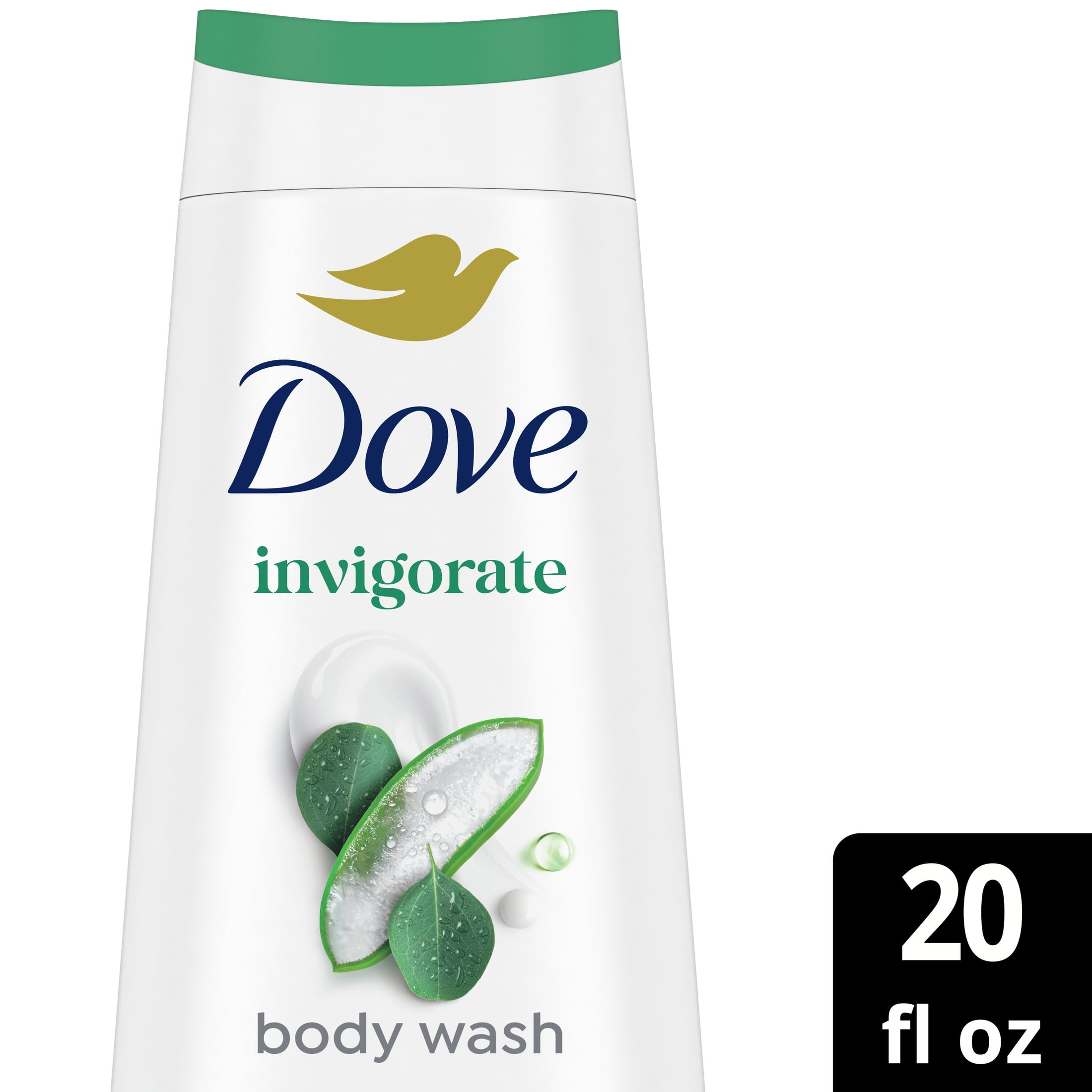 Dove Invigorating Body Wash with Aloe and Eucalyptus, Moisturizing Skin Cleanser (20 oz) wq416