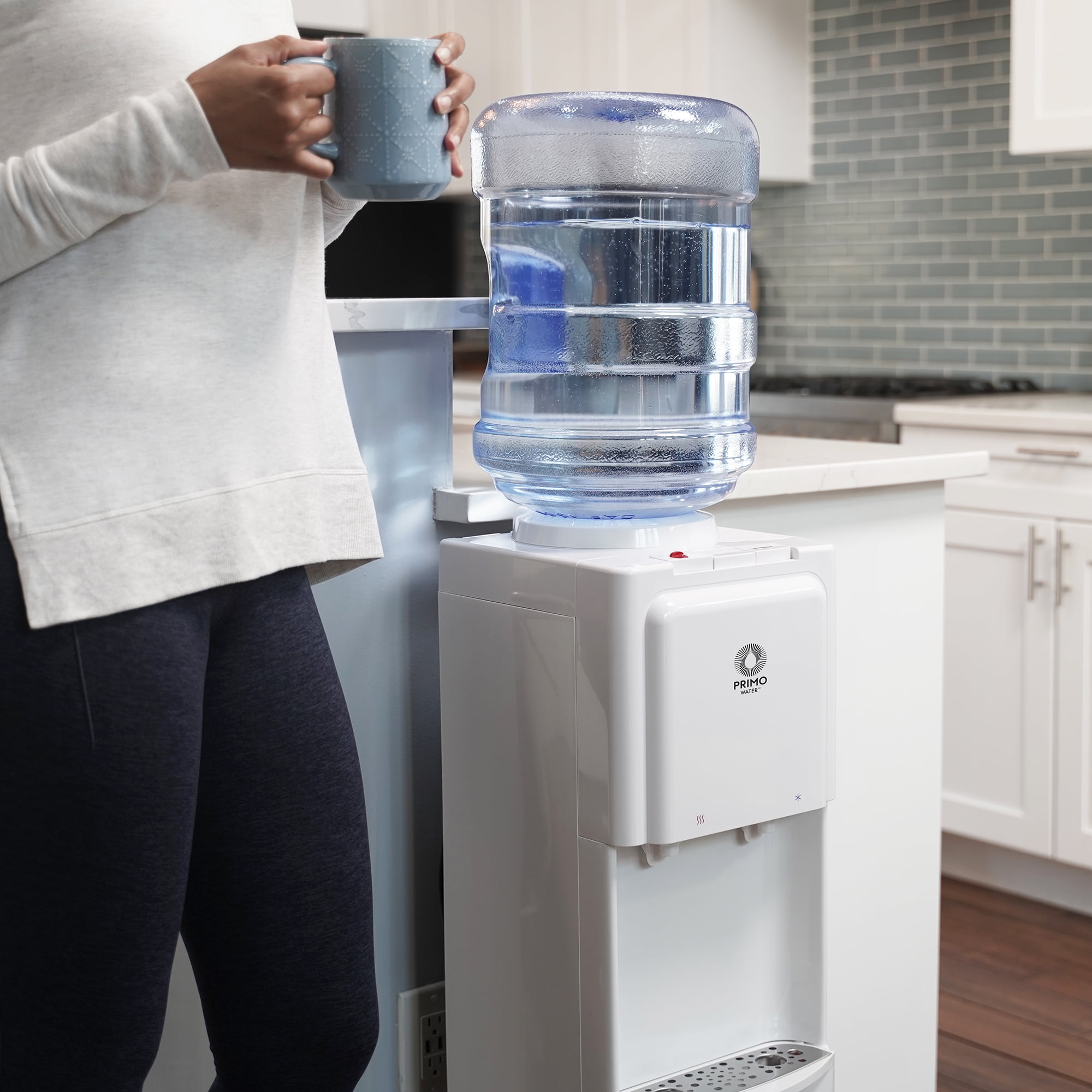 Primo Water Top Loading Classic 2 Temp Water Dispenser (White, 5 gal) 9xl7l
