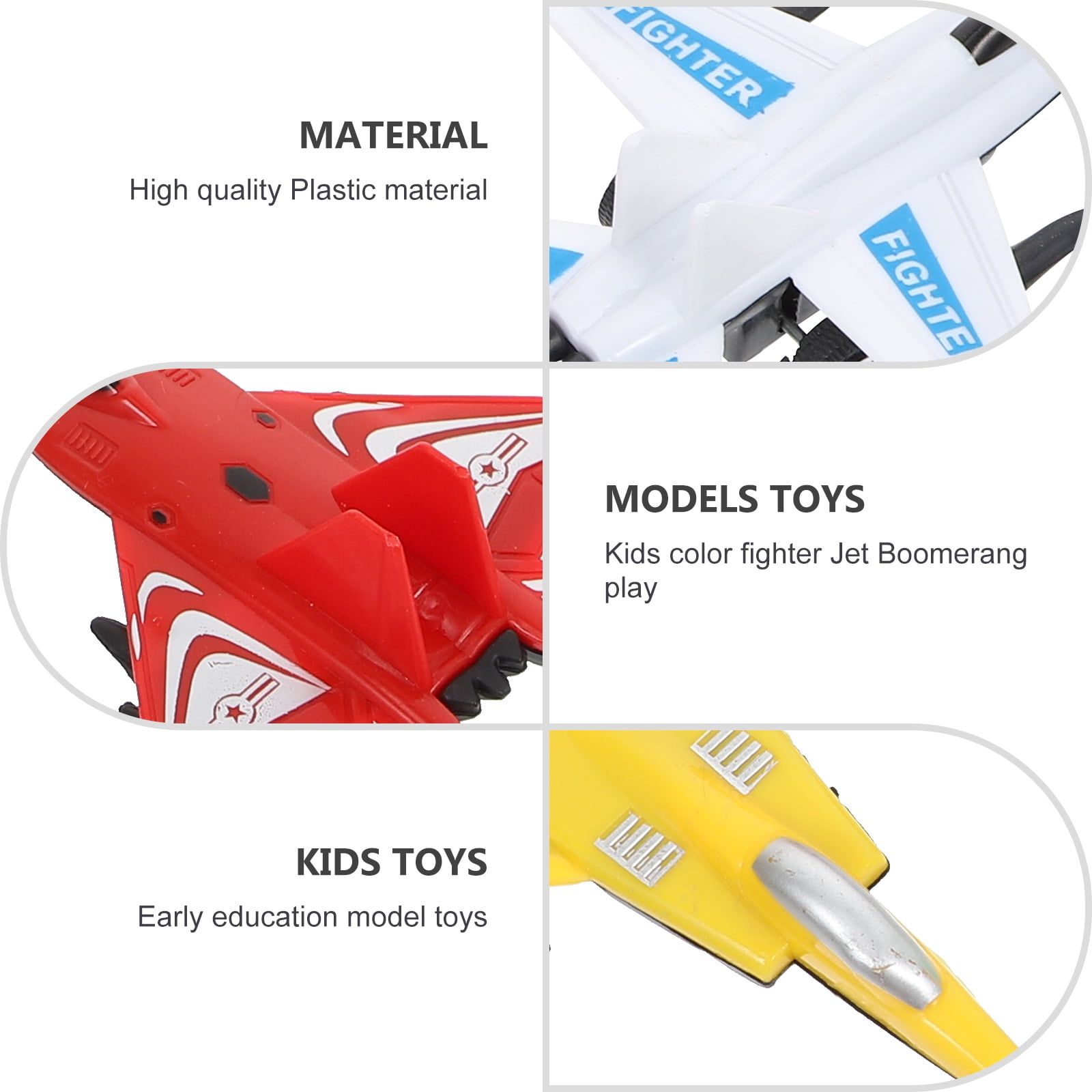 Raindrops Airplane Toy Set for Kids, Durable Plastic Aircraft Figures for Party Favors (8 Piece Set) hdwvq