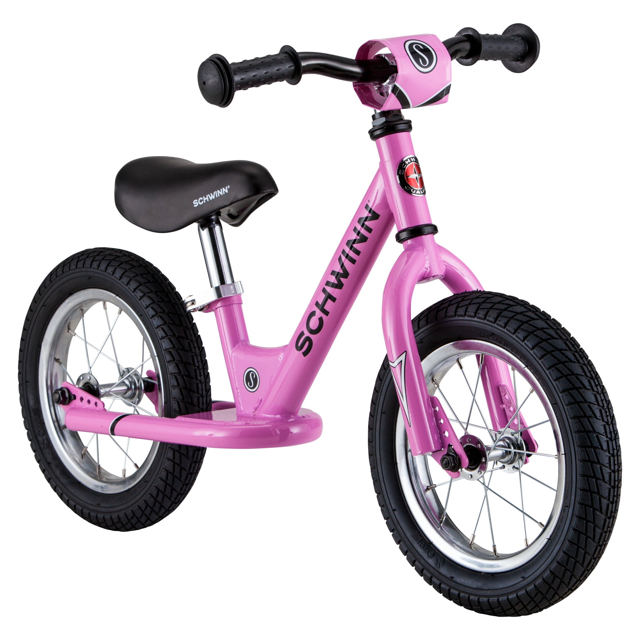 Schwinn Toddler Balance Bike, 12 in Wheels, Lightweight Training Bicycle (Pink, 12 in) vawq9