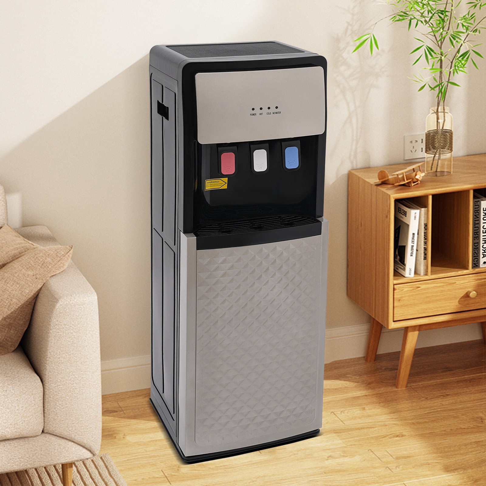 Generic Standing Water Dispenser, Bottom Loading Hot and Cold Water Cooler with 3 Temperature Settings (Silver, 1 Unit) 1gxdu - Image 25