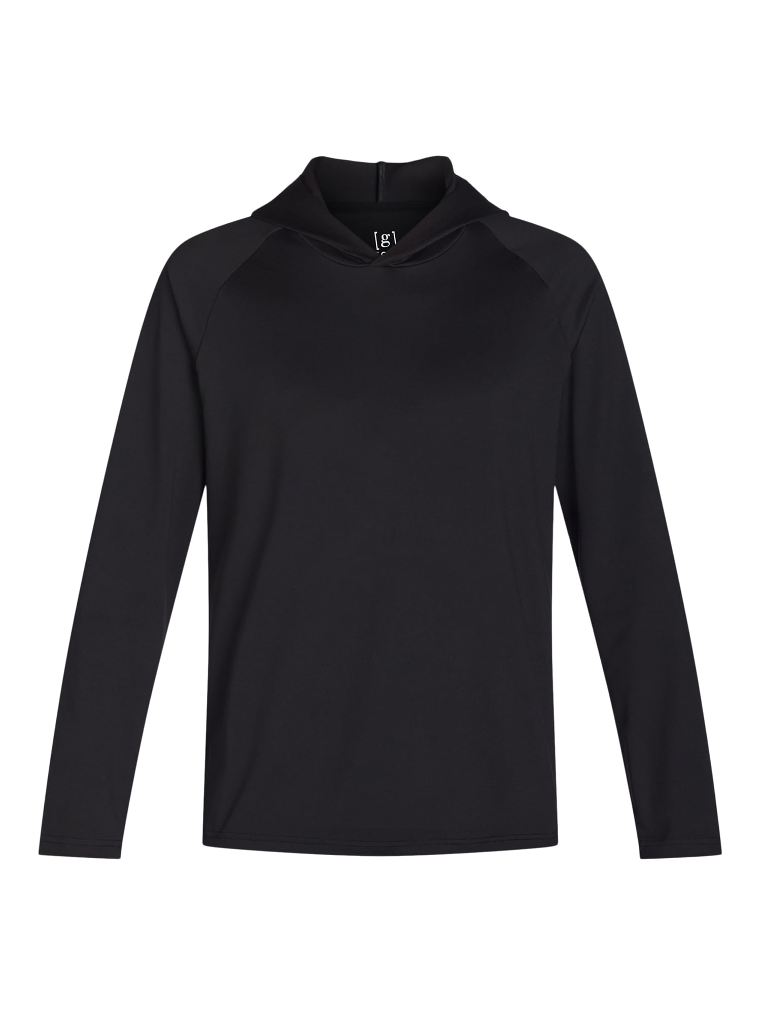 George Men's Hooded Sun Shirt UPF 50+ Long Sleeve Performance Tee (Black, S) c06el