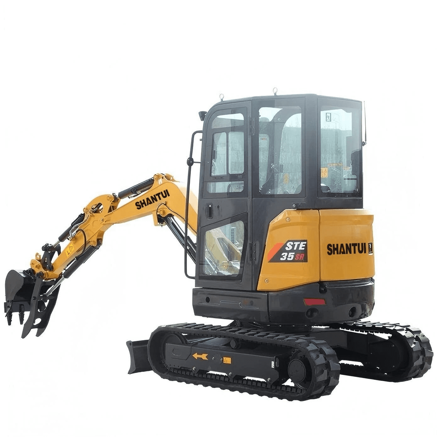 Agrotk 2.8 Ton Mini Excavator with Yanmar Diesel Engine and Hydraulic Thumb (Yellow, 9.19 ft Digging Depth) 2usiu