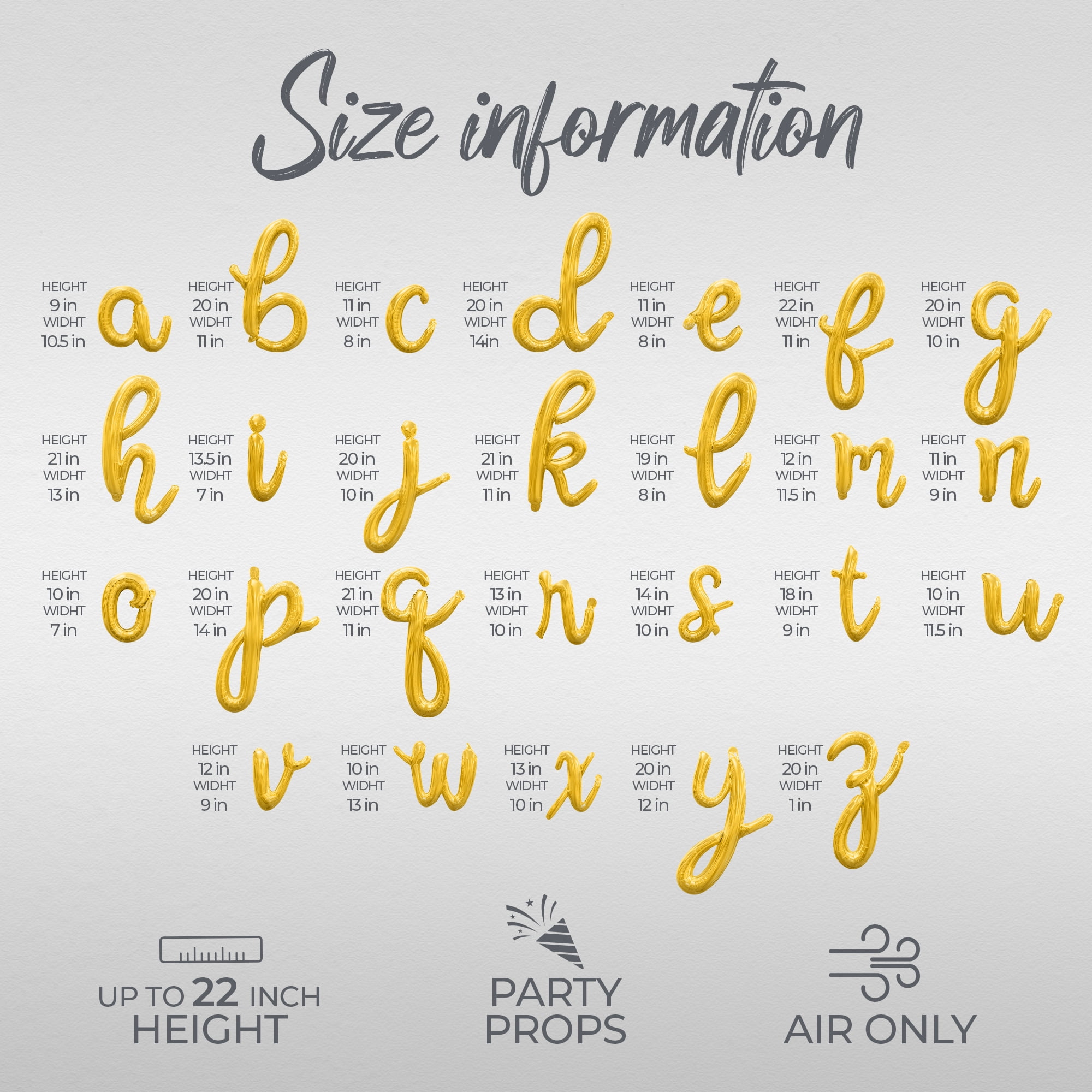 Floating Away Balloon Company FELIZ ANO NUEVO Cursive Script Foil Mylar Letter Banner (Gold, 16 in) u0loy