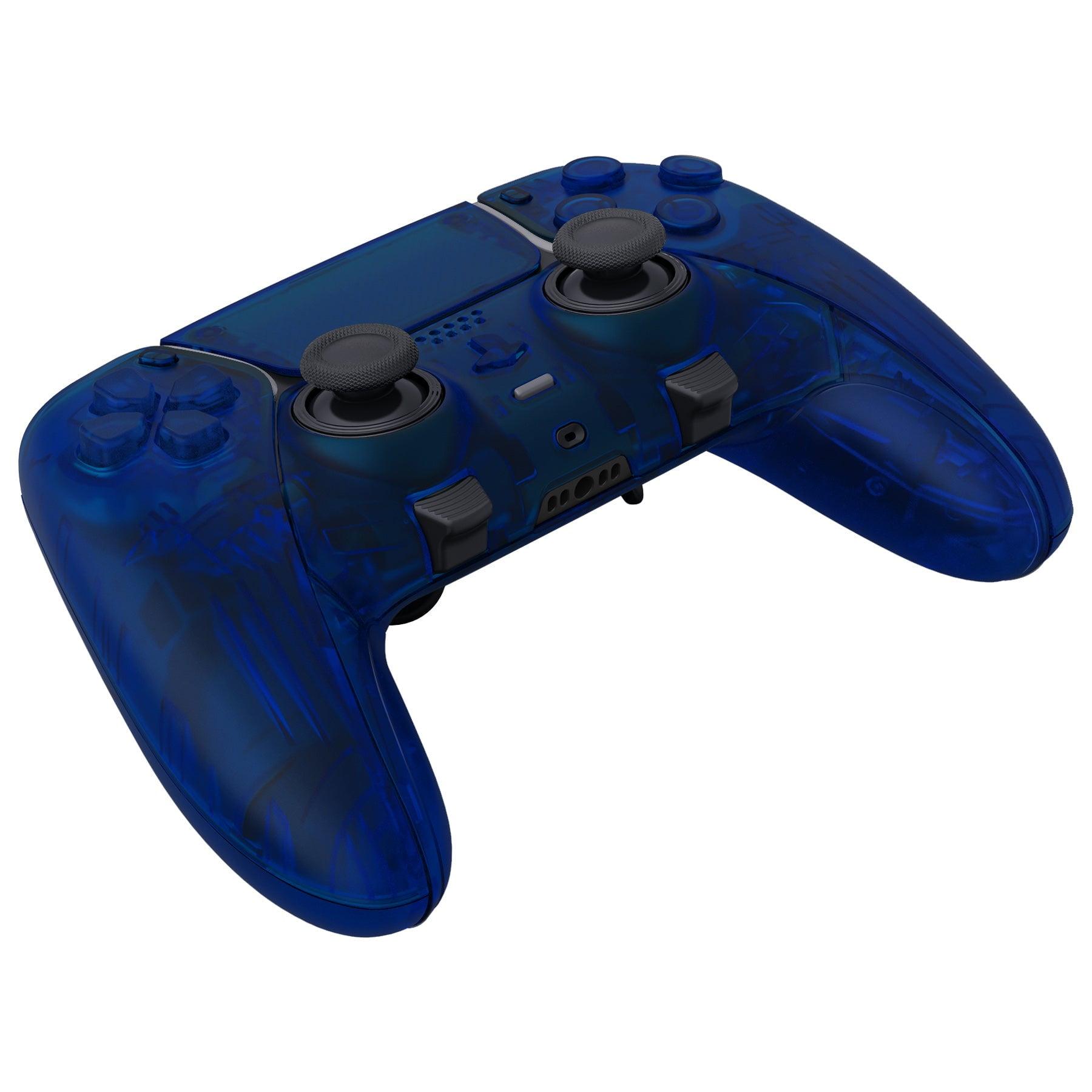 ModdedZone EDGE Wireless Controller for PS5 Custom Gaming Performance (Clear Blue, 1 Pack) sgna6