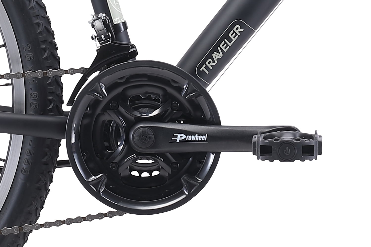 XDS Traveler Mountain Bike, 21-Speed Aluminum Frame, All-Terrain Performance (Matt Black, 26 in) p5tvc