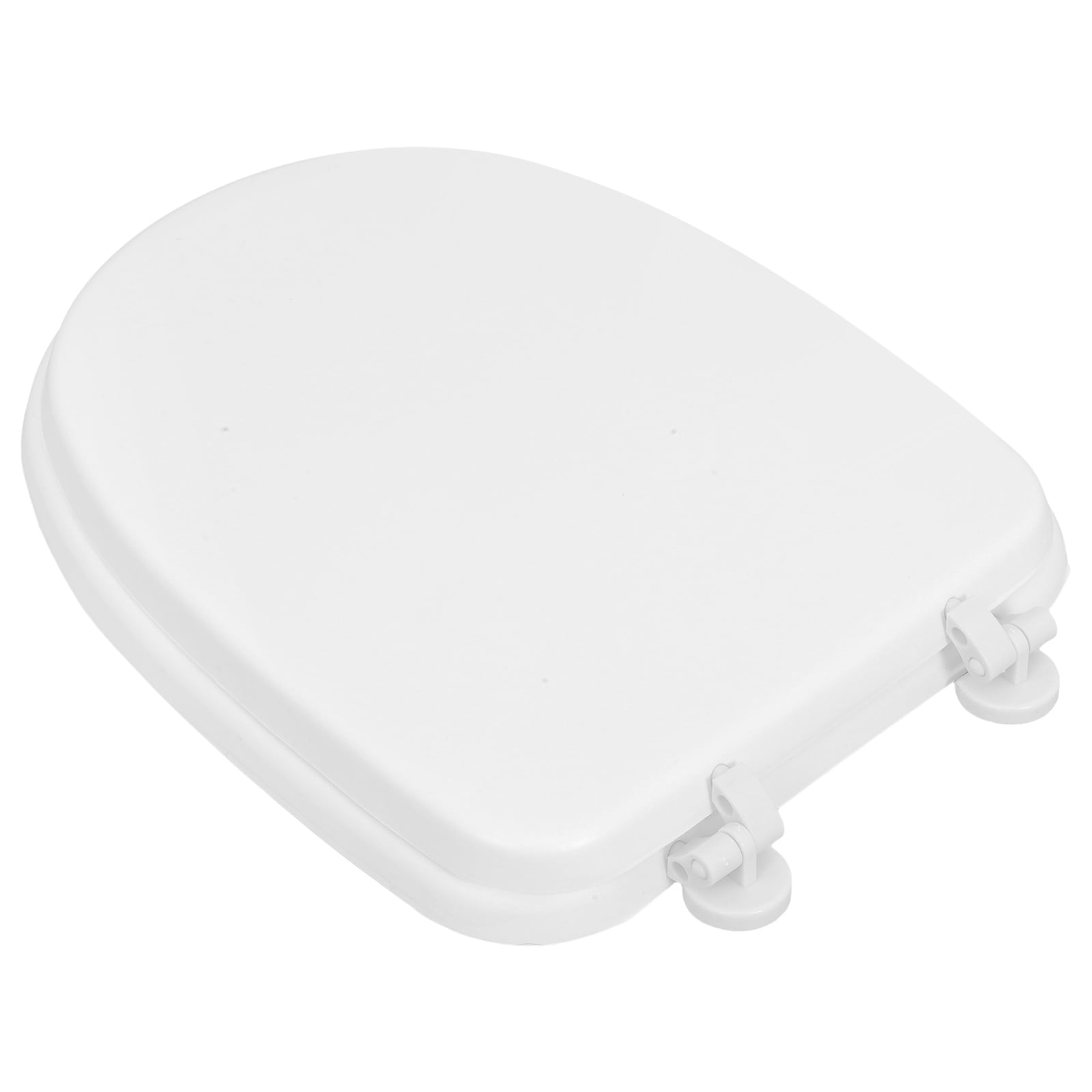 CRAFTHROU Padded Toilet Seat Cushion for Bathrooms and RVs, Enhanced Support, Elongated (White, 15.6x12.4x1 in) k2a77
