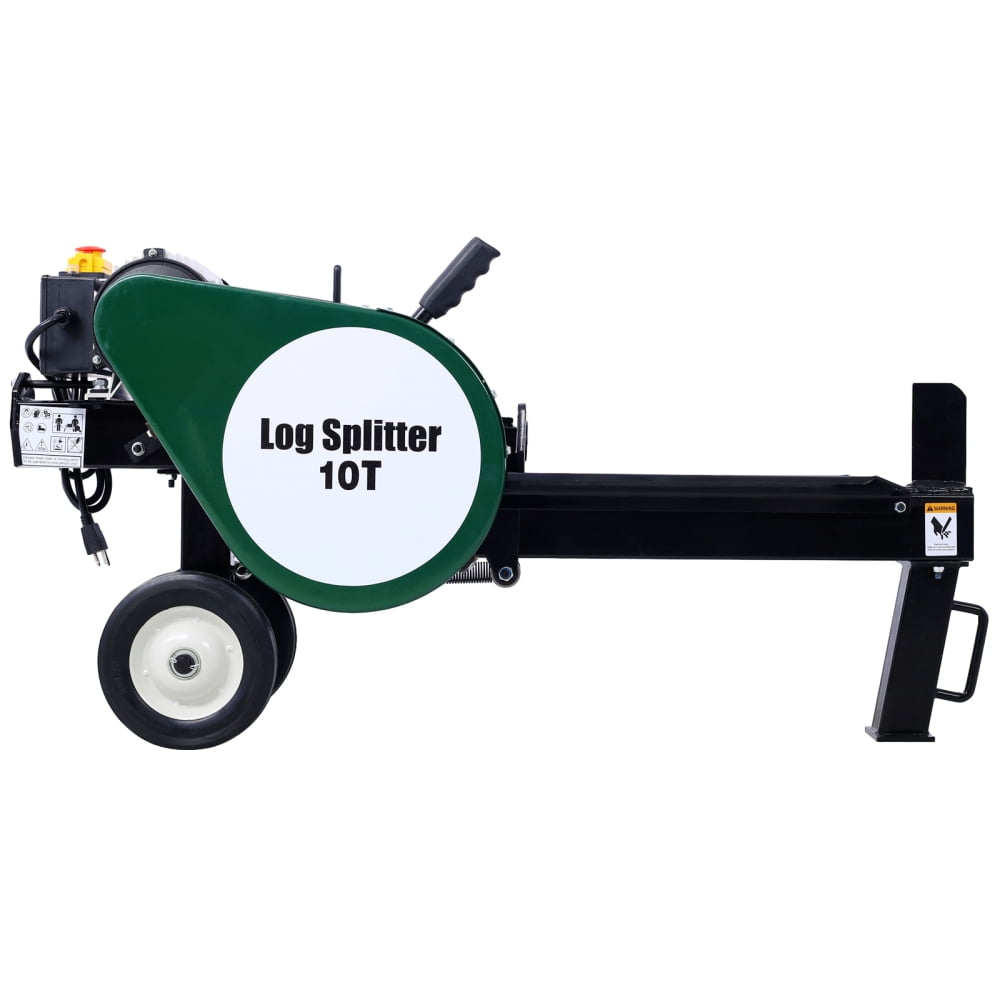 Hmluxury Electric Log Splitter, 7 Ton Horizontal Wood Splitter with 2HP Motor (Double Flywheel, 16A) ul5y1