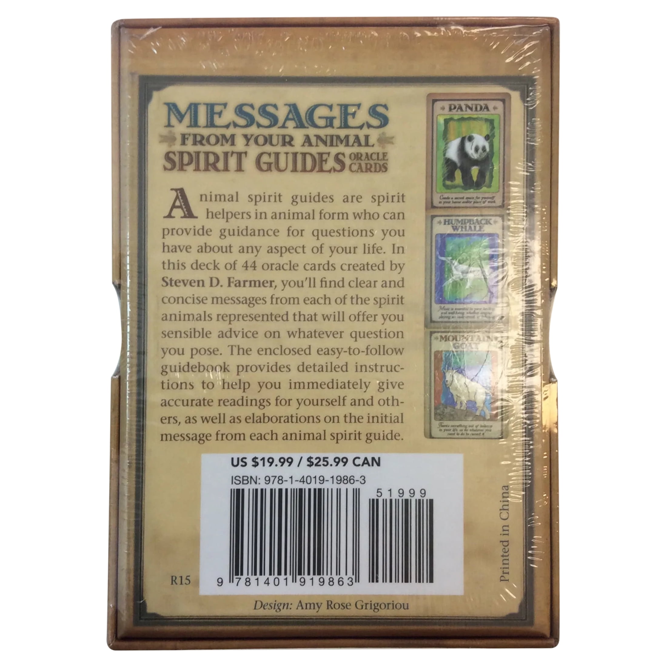 Steven D Farmer Messages from Your Animal Spirit Guides Oracle Cards (44-Card Deck and Guidebook) uj0m0