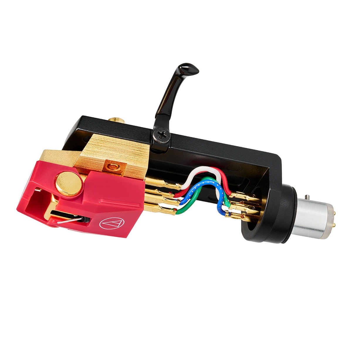 Audio-Technica AT-VM740xML/H Microlinear Dual Moving Magnet Cartridge with Headshell (Black, 1 Pack) 61ffc