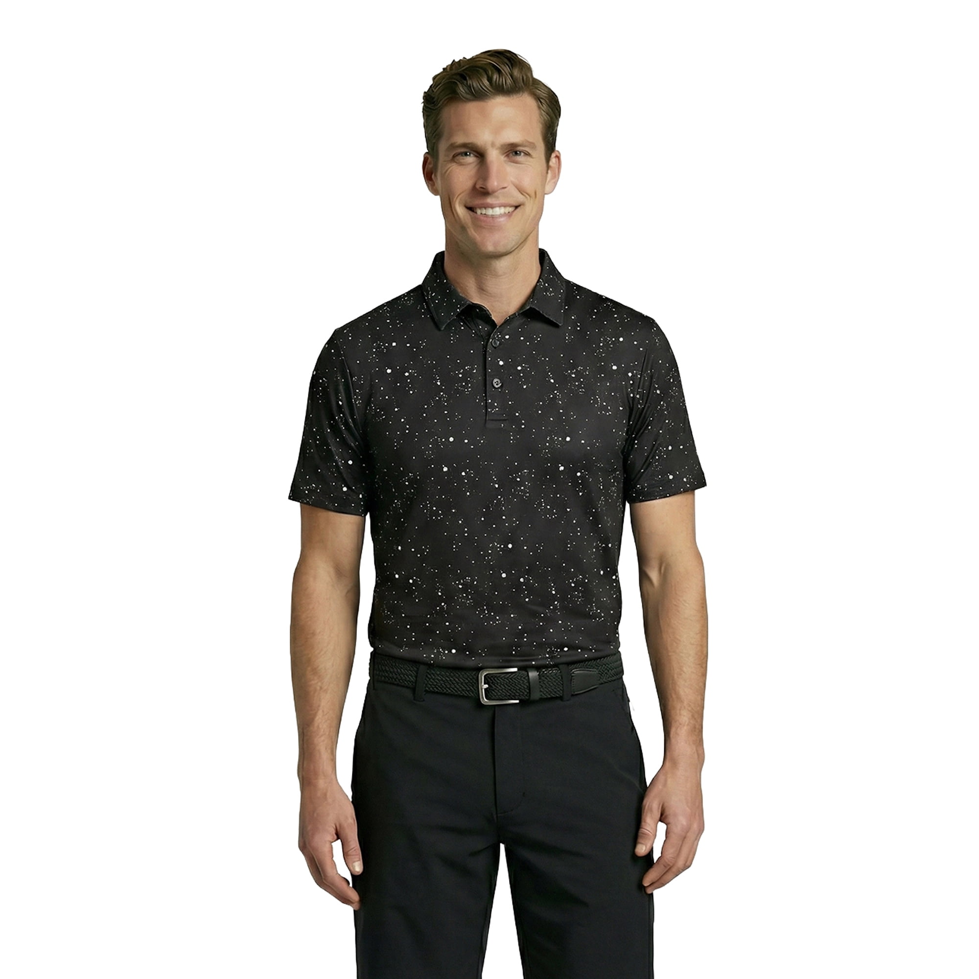 Birdie Bound Men's Novelty Golf Polo Shirt Moisture-Wicking Performance Athletic Fit (Black, XS-4XLT) qzopq