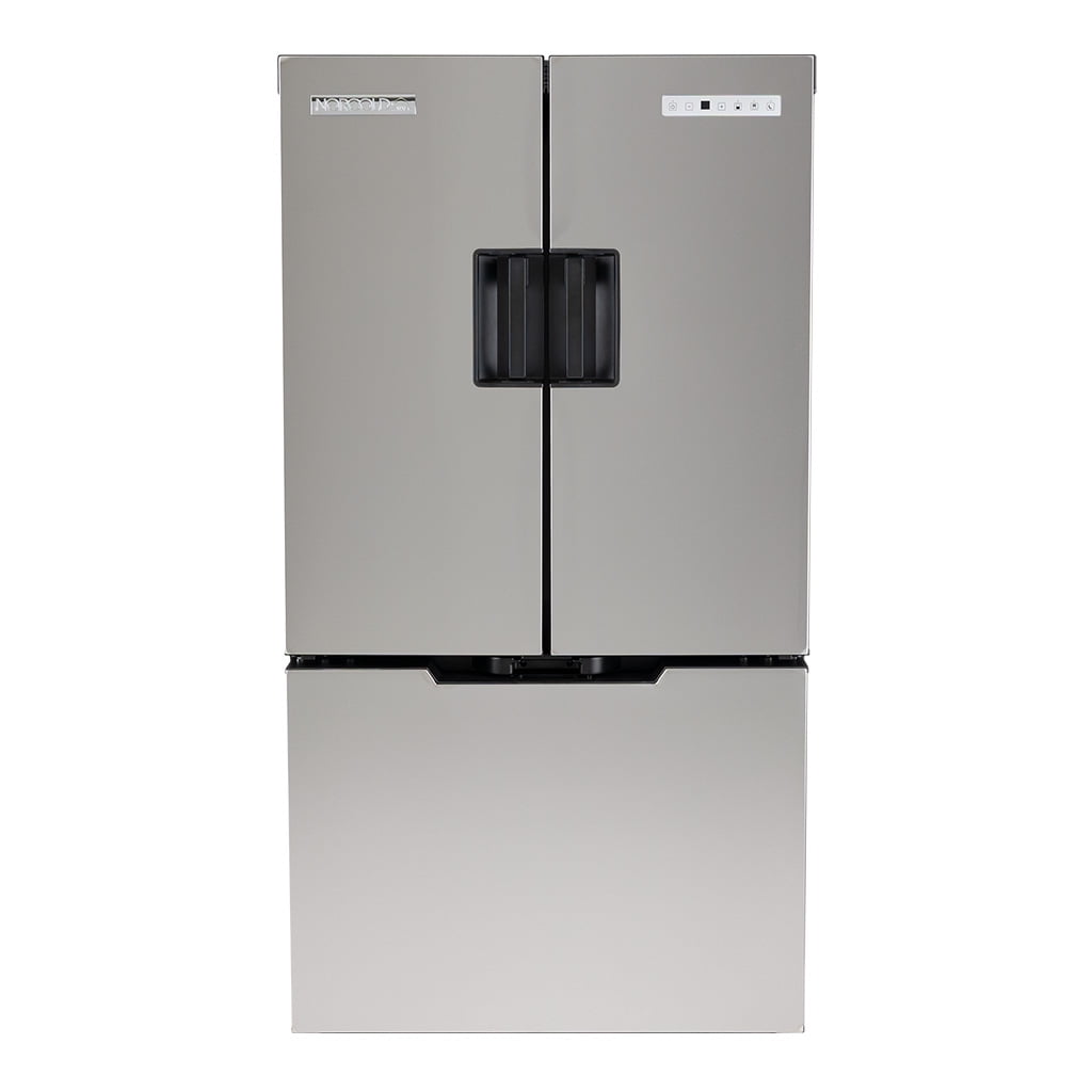 Norcold N15DCIMSS 15 cu. ft. DC Compressor Refrigerator with Ice Maker (Stainless Steel, 32.75 in W x 24 in D x 63.31 in H) fw1ad