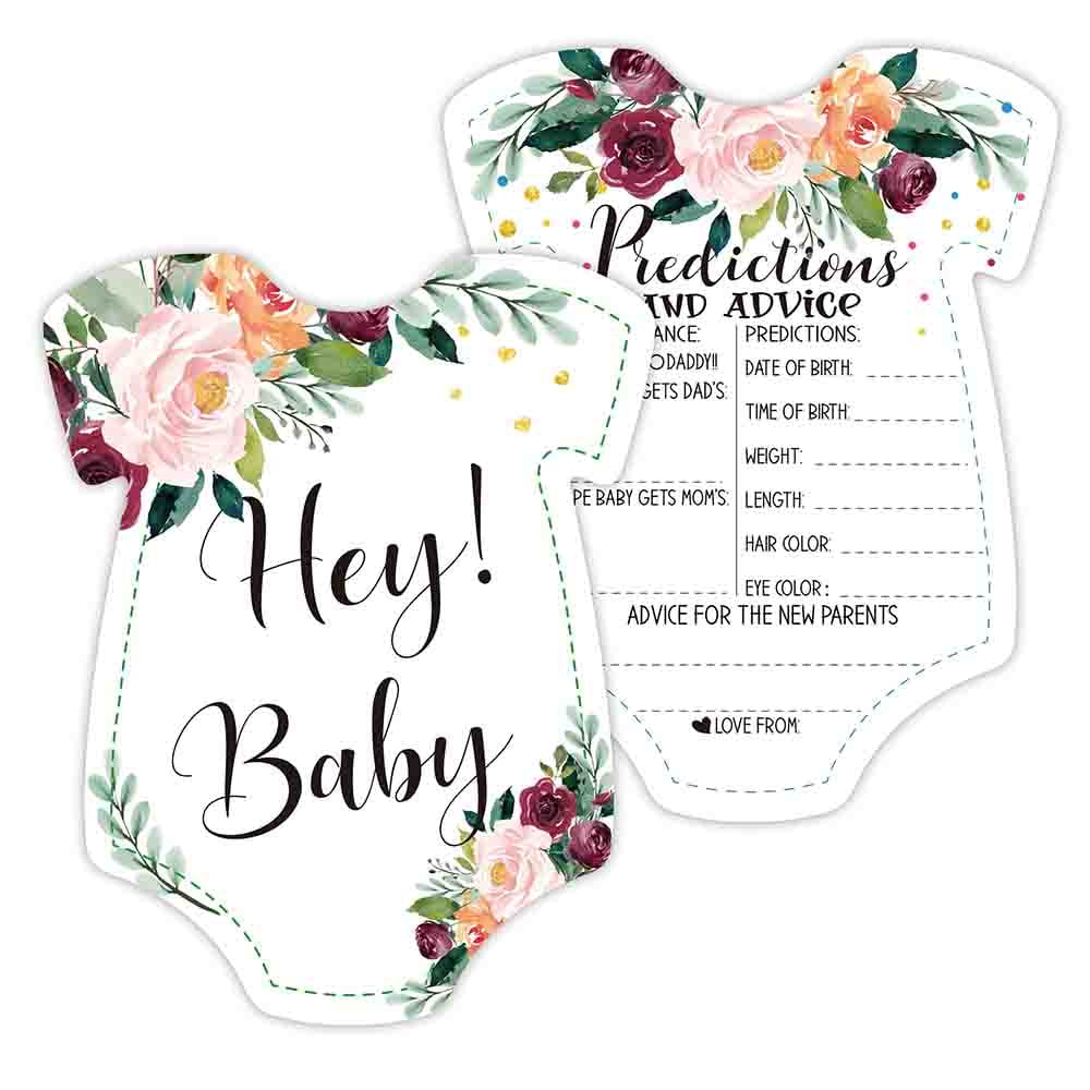 Generic Baby Shower Prediction Cards Gender Reveal Party Game Activity Set (30 Pack, 5.5 x 7 in) c31dd