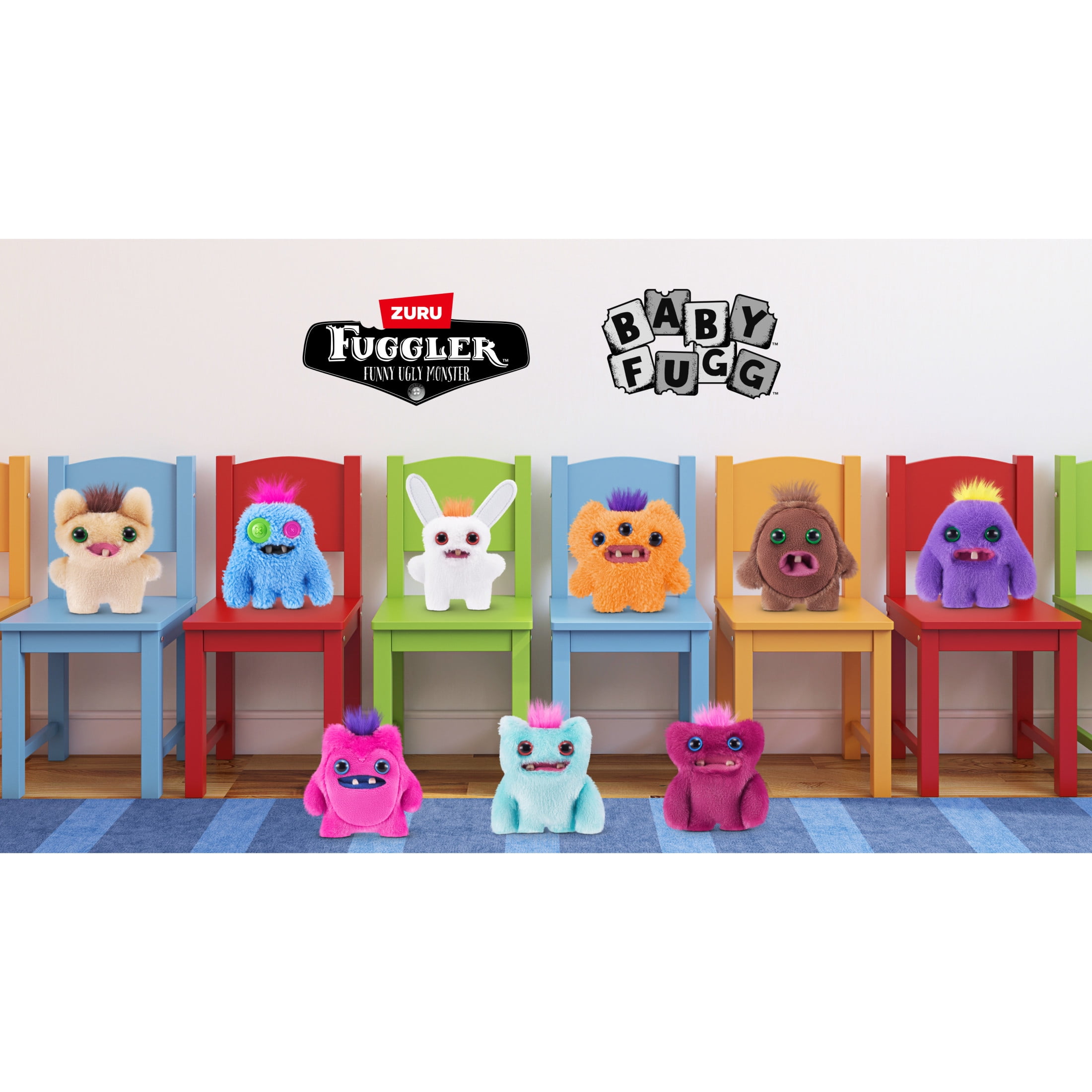 Fuggler Baby Fuggs Series 4 Plush Toy (3 Pack Random Assortment, 3.5 in) amo9p