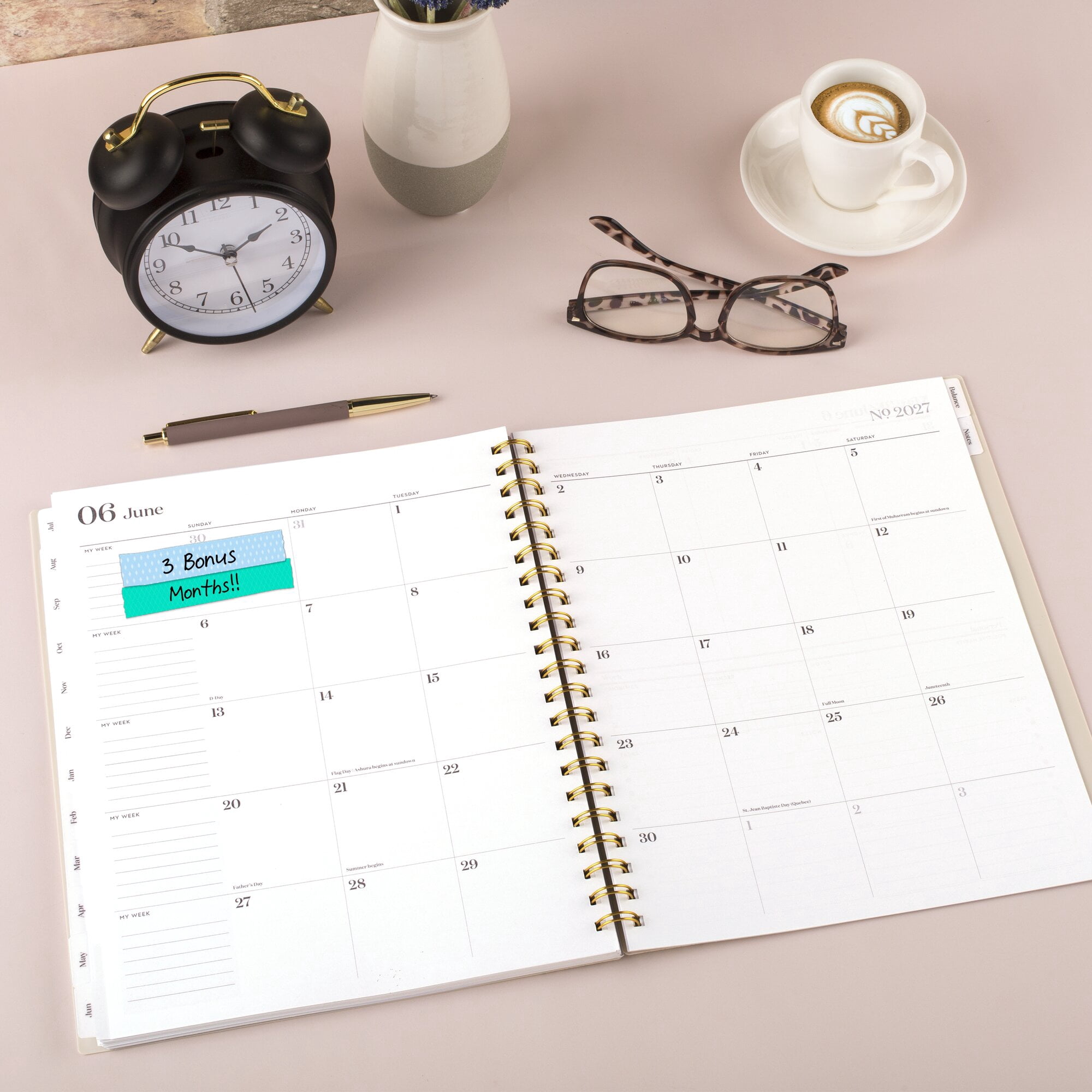 Cambridge WorkStyle Balance Academic Planner 2026-2027 (White, 8.5 in x 11 in) 1mmzj
