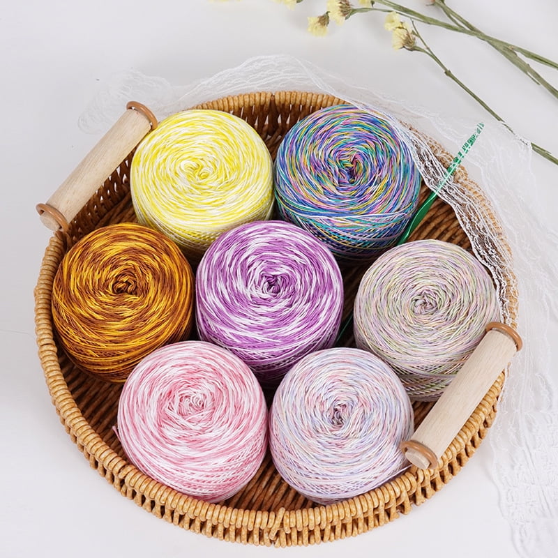 XmhyTop-A Premium Cotton Crochet Thread for Detailed Handwork and Lace Crafting (Multicolor, 1.8 oz) yx4pj