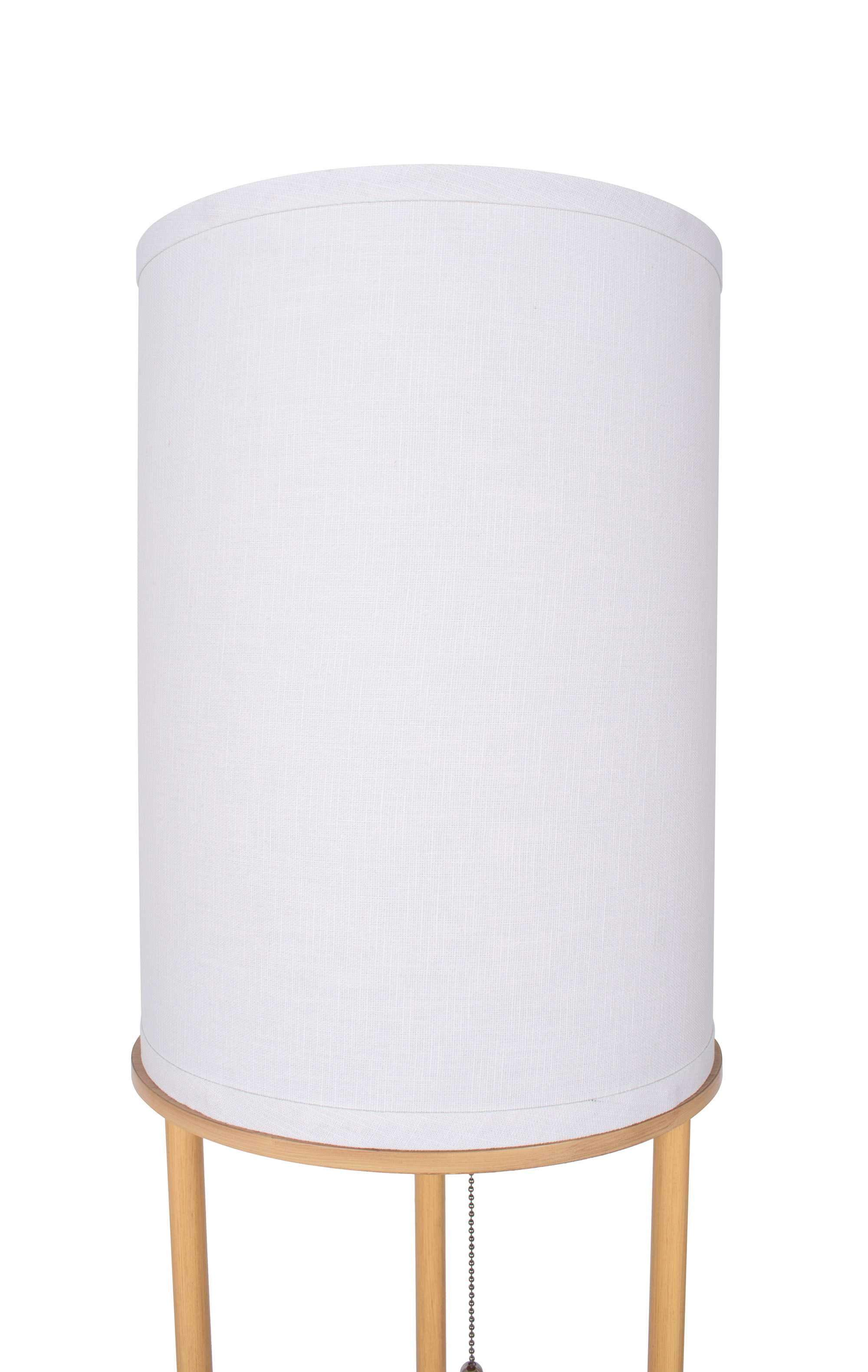 Mainstays Farmhouse Floor Lamp with Shelves, Light Wood Finish (62 in) fs6a5