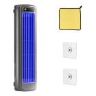Xiaoleyu Portable Bladeless Tower Fan Quiet Desktop Cooling Fan with 3 Speeds and LED Display (Gray) losu5