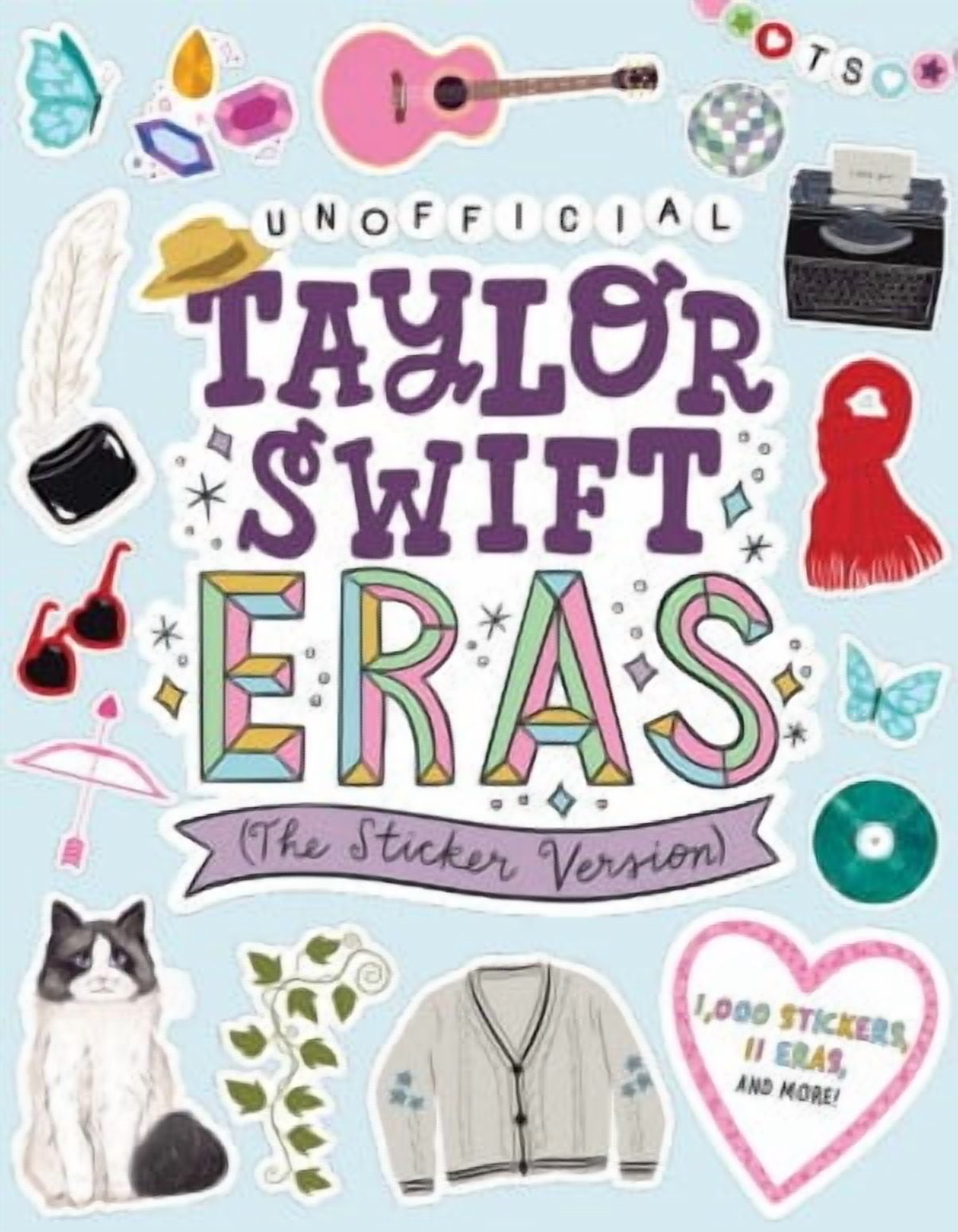 Workman Taylor Swift Eras Sticker Book (1,100 Stickers, 11 Eras Collection, Paperback) xos4h