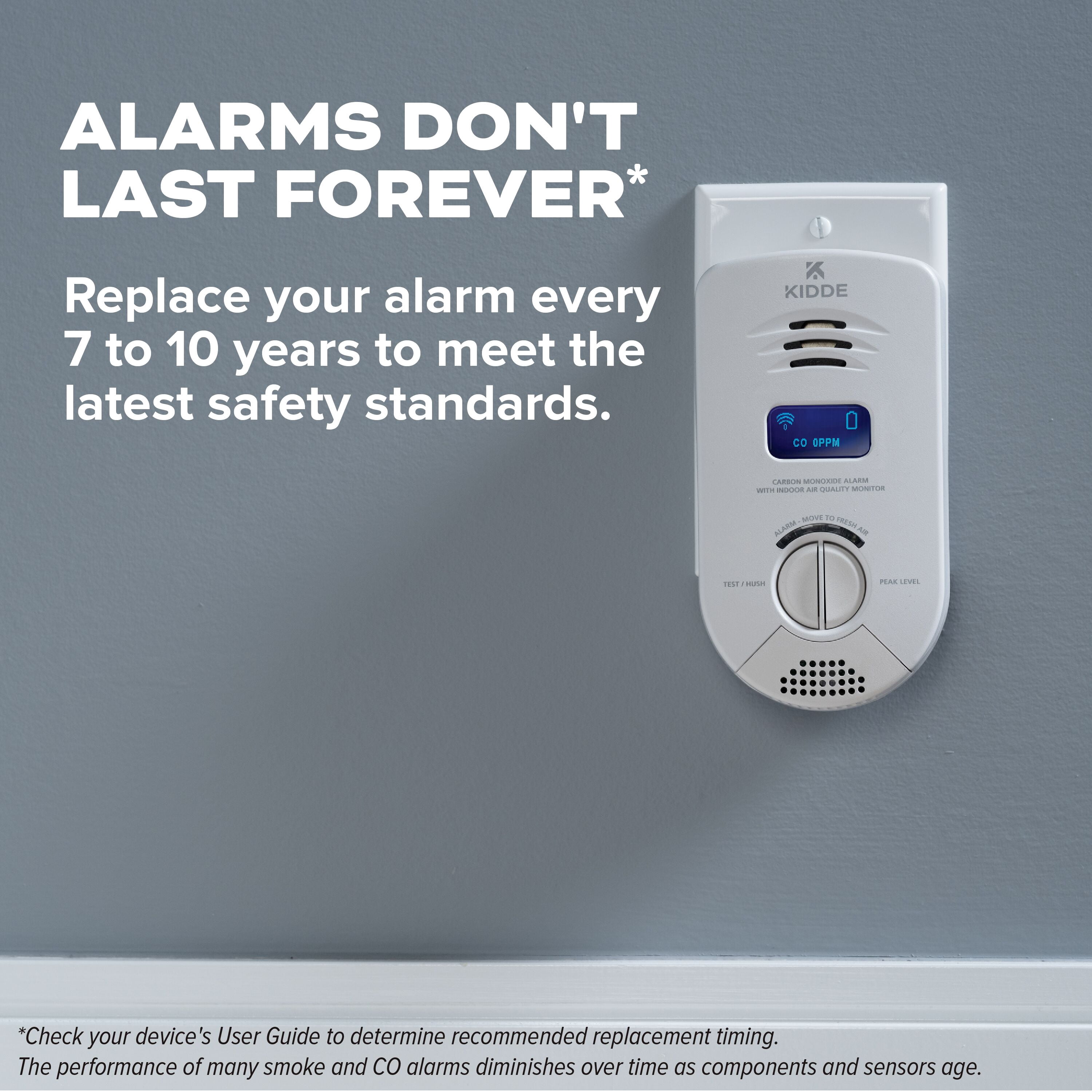 Kidde Carbon Monoxide Alarm with Digital Display (2 Pack) zp8yi