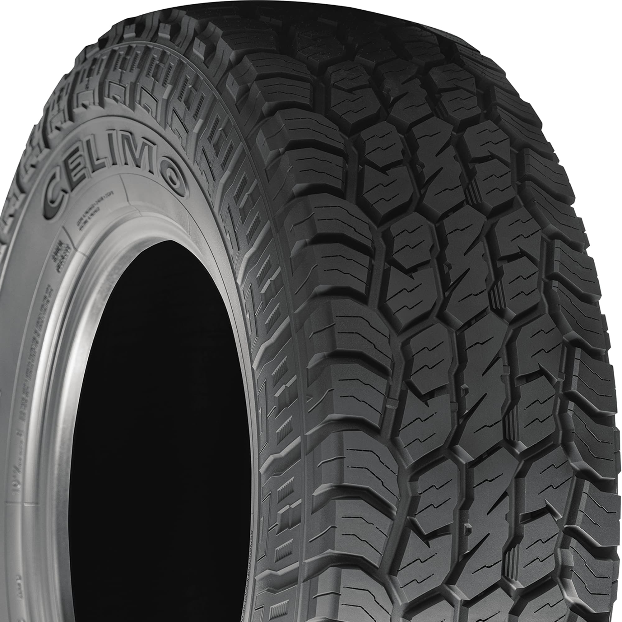 Celimo Prevail A/T All Terrain Light Truck Tire (Black Sidewall, 265/75R16) 5pglu