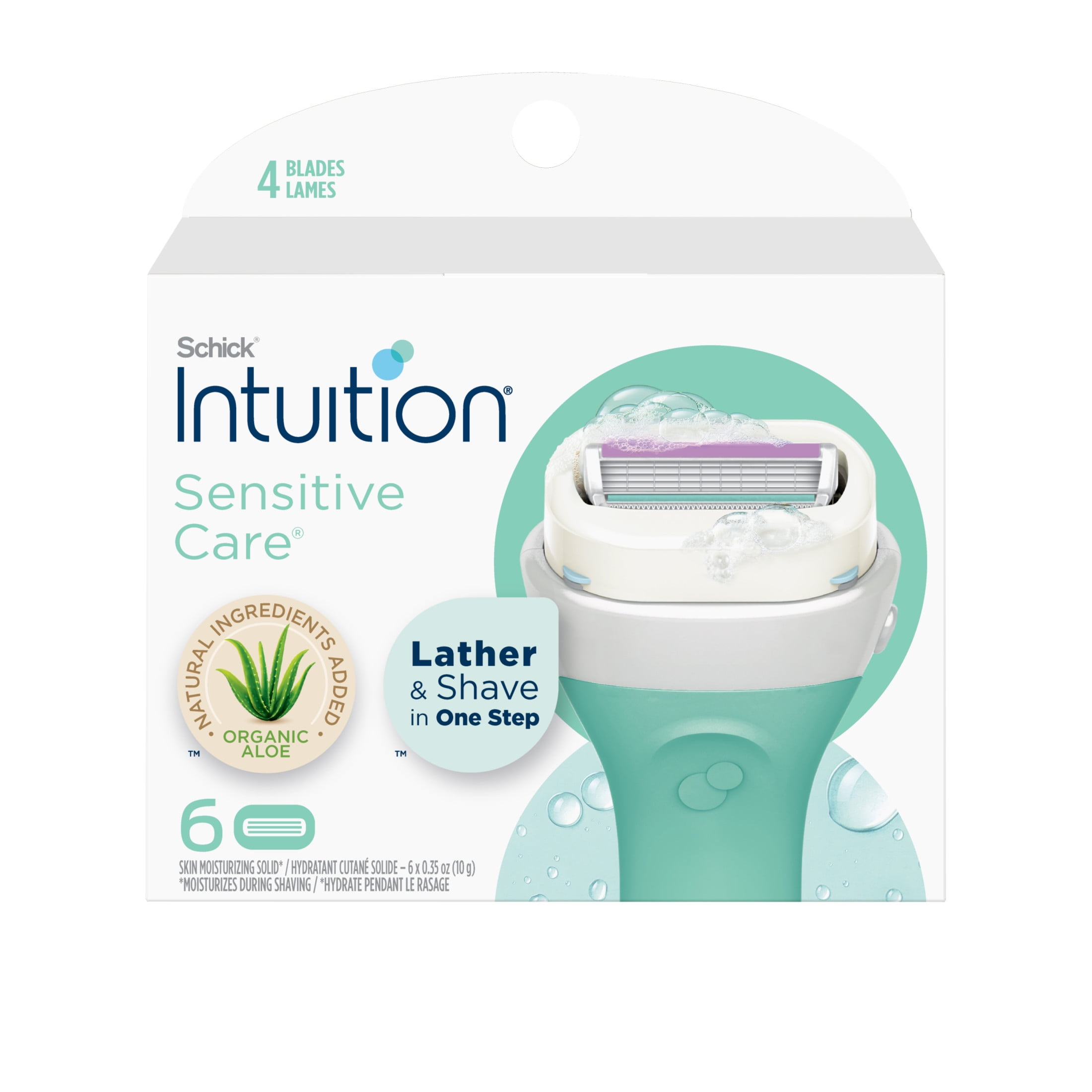 Schick Intuition Sensitive Care Women's Razor Cartridge Refills (6 Count) oqra0