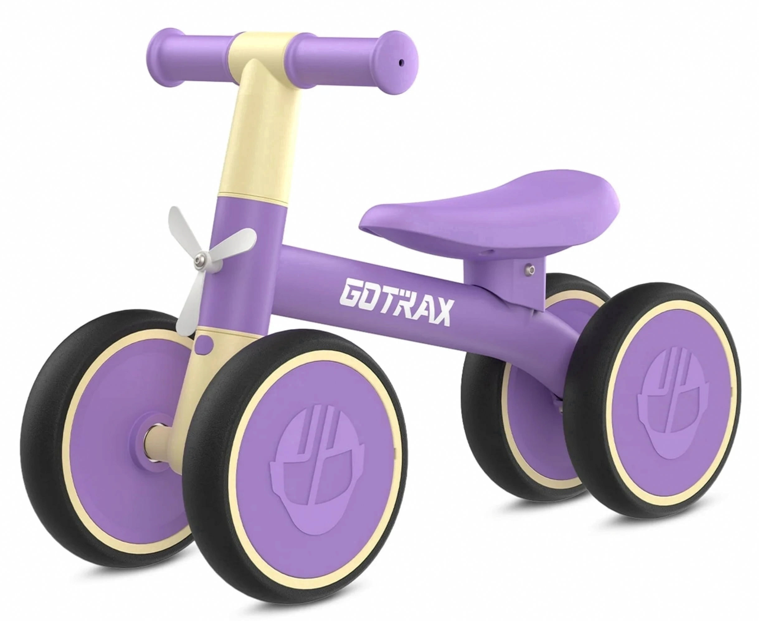 GOTRAX BA1 Baby Balance Bike 4-Wheel Ride-On Toy for Toddlers (Purple, 5.9 lb) rk5bj