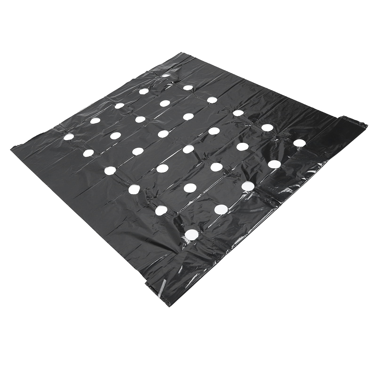 Generic Perforated PE Garden Mulch Film Weed Barrier for Crop Growth (Black, 3.1 ft x 32.8 ft) bkzvt