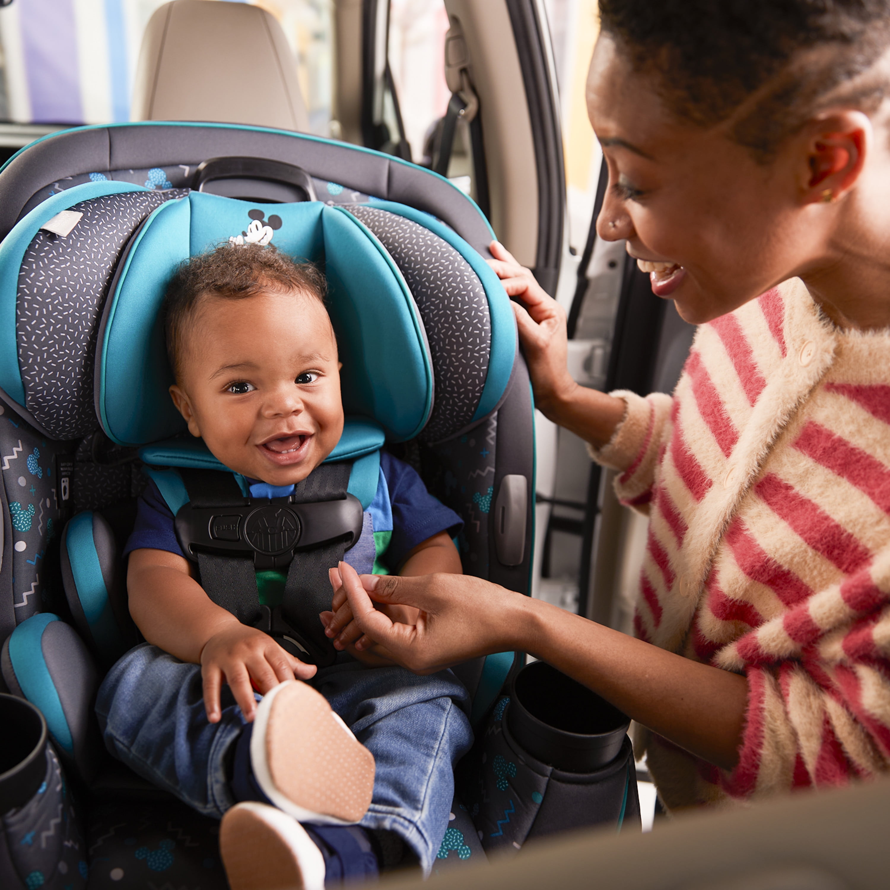 Disney Baby Grow and Go All-in-One Convertible Car Seat (Mickey Sprinkle, 5-100 lb) tlsu0