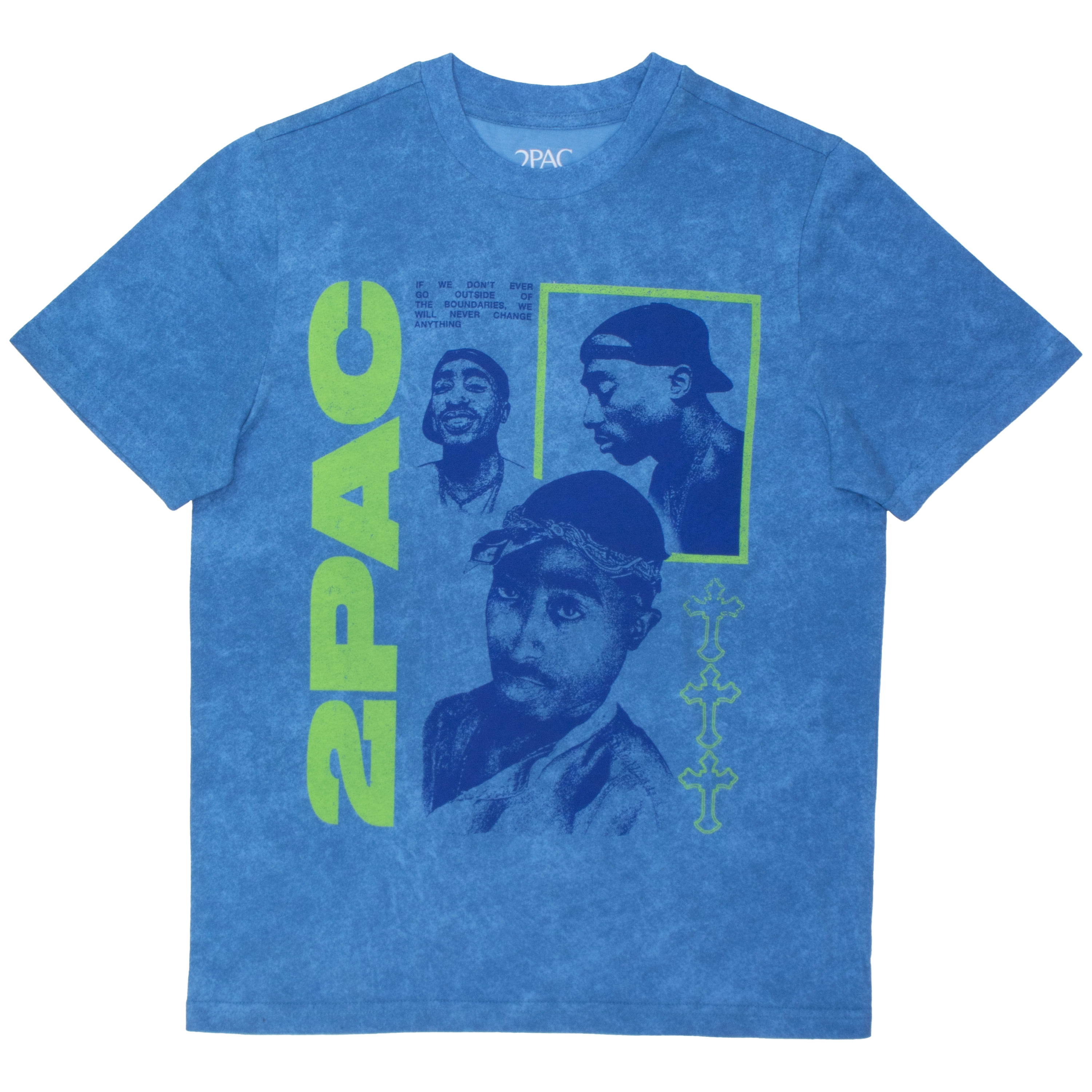2PAC Boys Music Tour Graphic T-Shirt (Blue, Size 18) jujb8