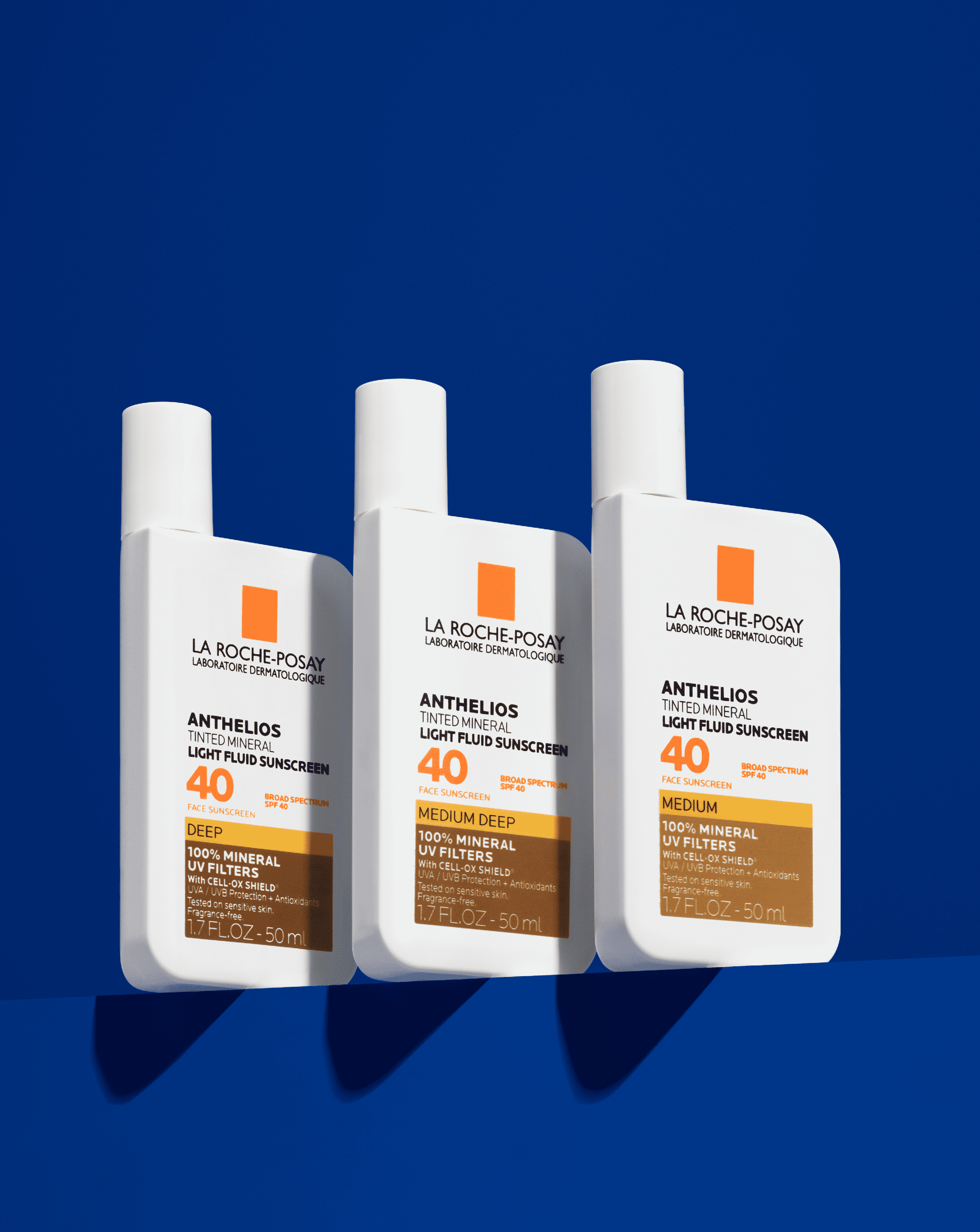 La Roche-Posay Anthelios Tinted Mineral SPF 40 Sunscreen Fluid (Medium, 1.7 fl oz) 1h9dx