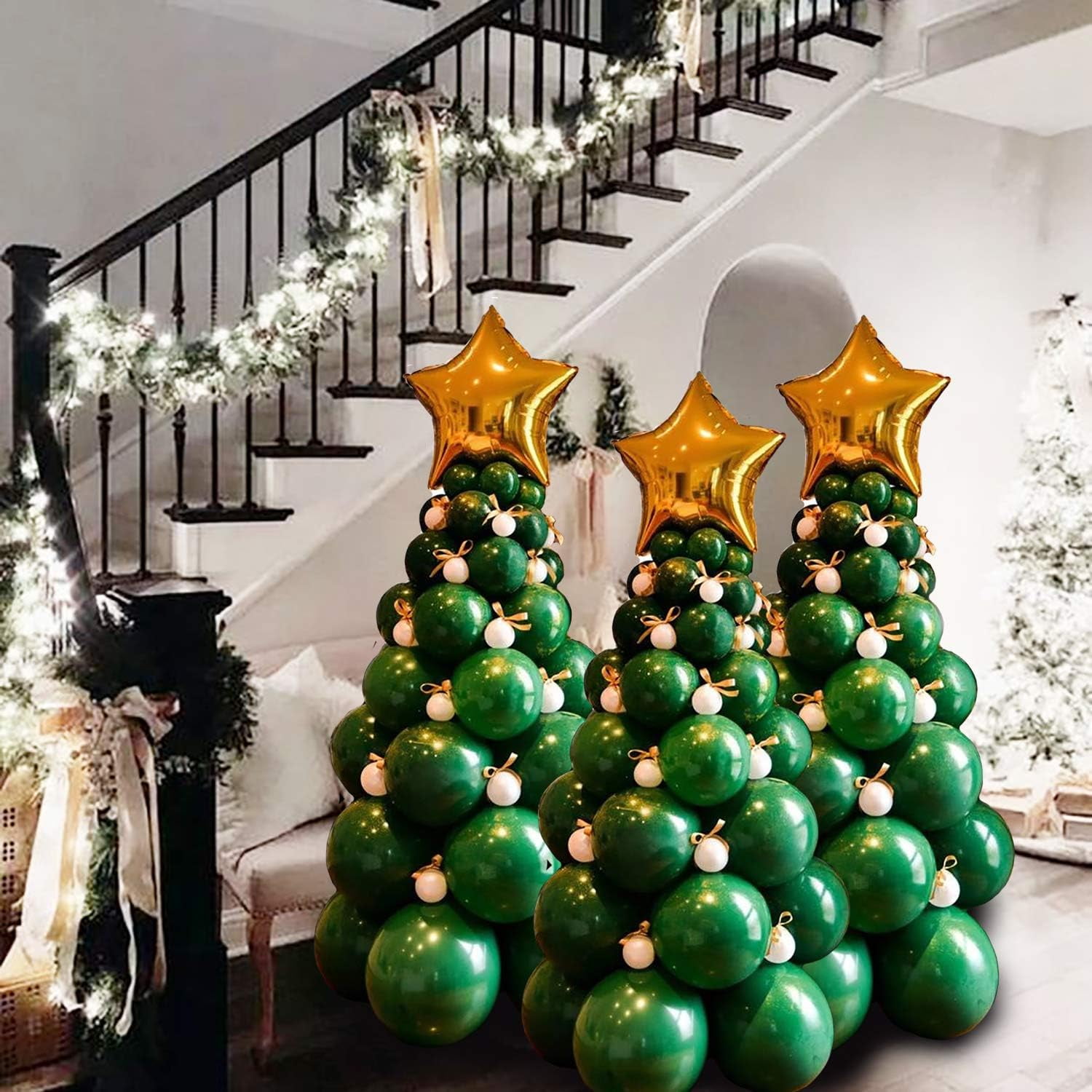 BinDamon Christmas Balloon Garland Arch Kit (Green, 92 Pieces) d527n