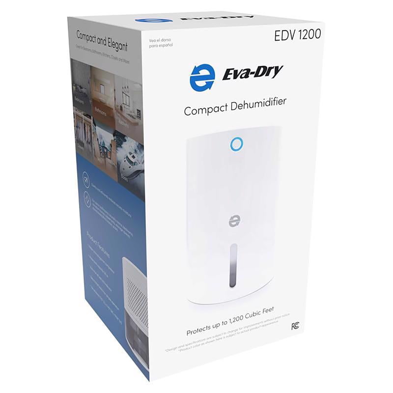 Eva-Dry Mini Electric Dehumidifier Compact Moisture Absorber for Small Spaces (White, 30 oz) rtlov - Image 2