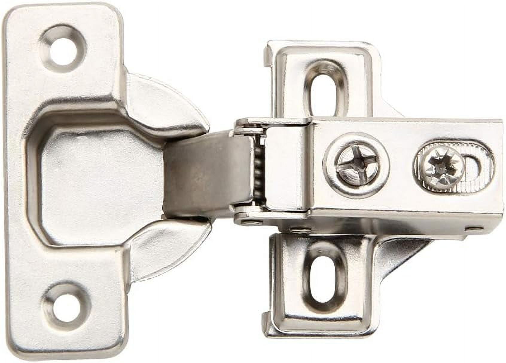 Silverline Face Frame Cabinet Door Hinges, Soft Close Heavy Duty Steel, 1/2 Inch Overlay (Satin Nickel, 6 Pack) 1pz0j