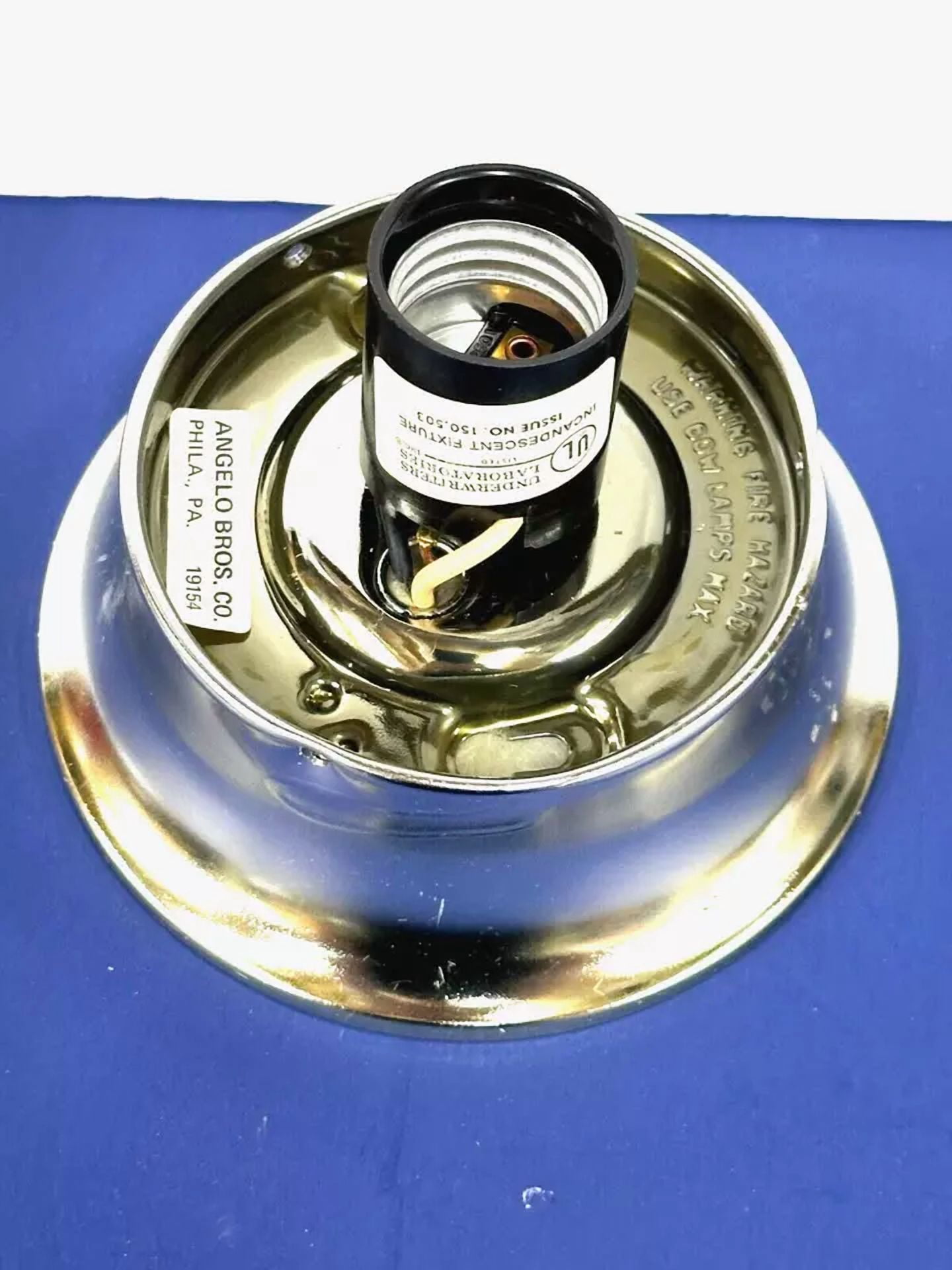 Knack 1-Light Ceiling Fixture Chrome Holder (3.25 in) o0qdd
