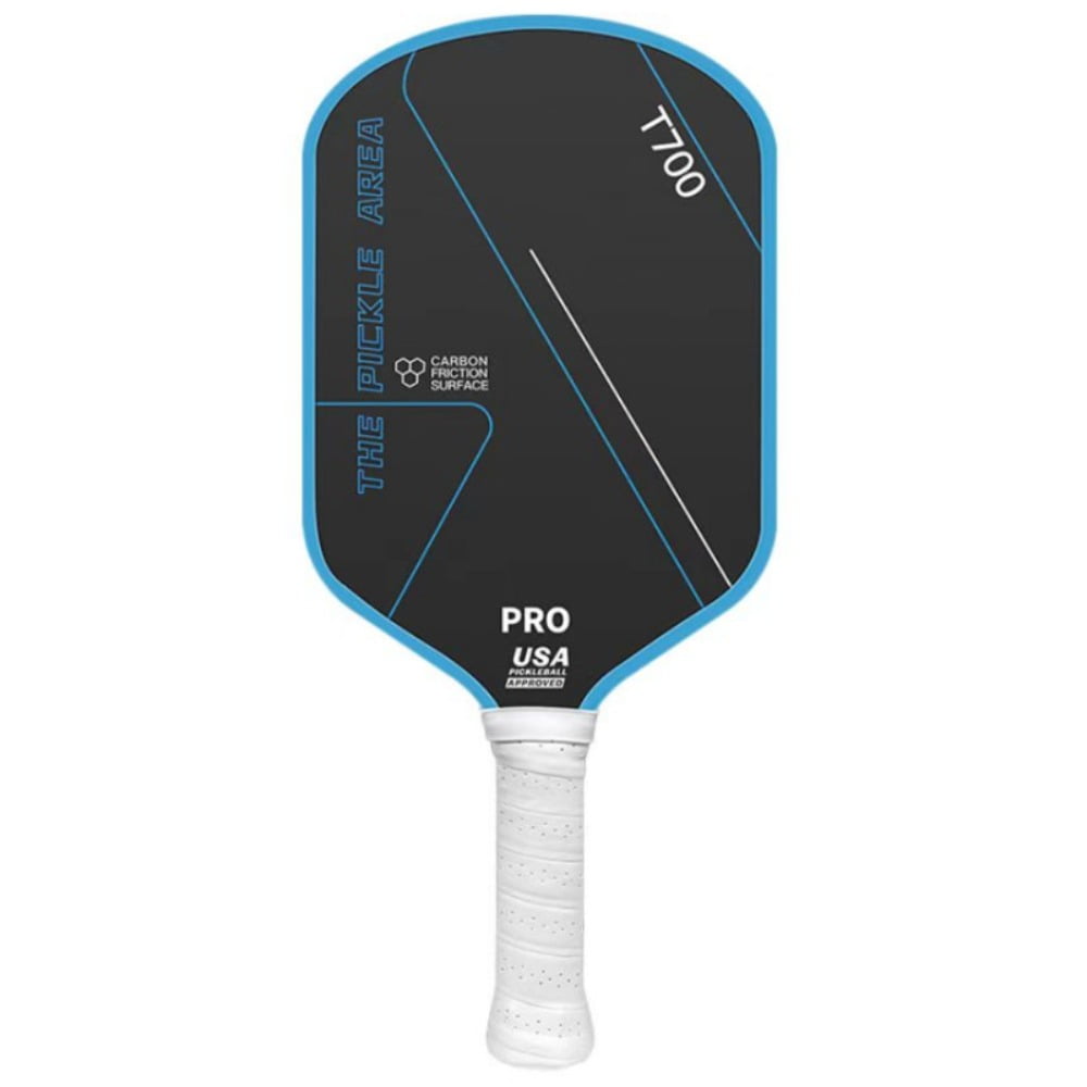 T700 Pickleball Paddle Carbon Fiber Professional Racket with Textured Surface (Black, 16.34 in x 7.48 in) l123p