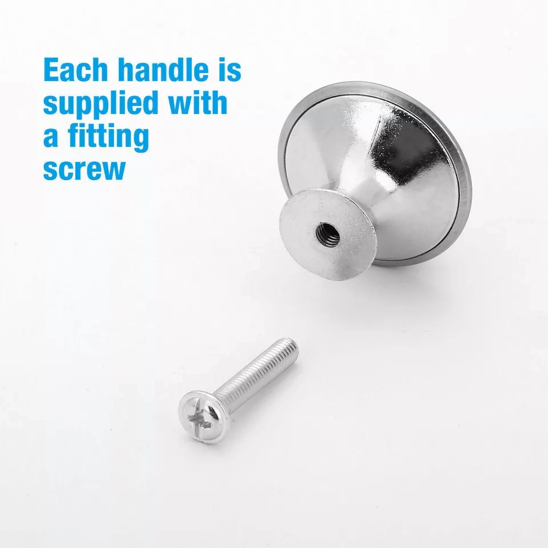 Flint Stainless Steel Cabinet Handles for Kitchen Drawers and Cupboard Doors (10 Pack, 5 in) vsppz