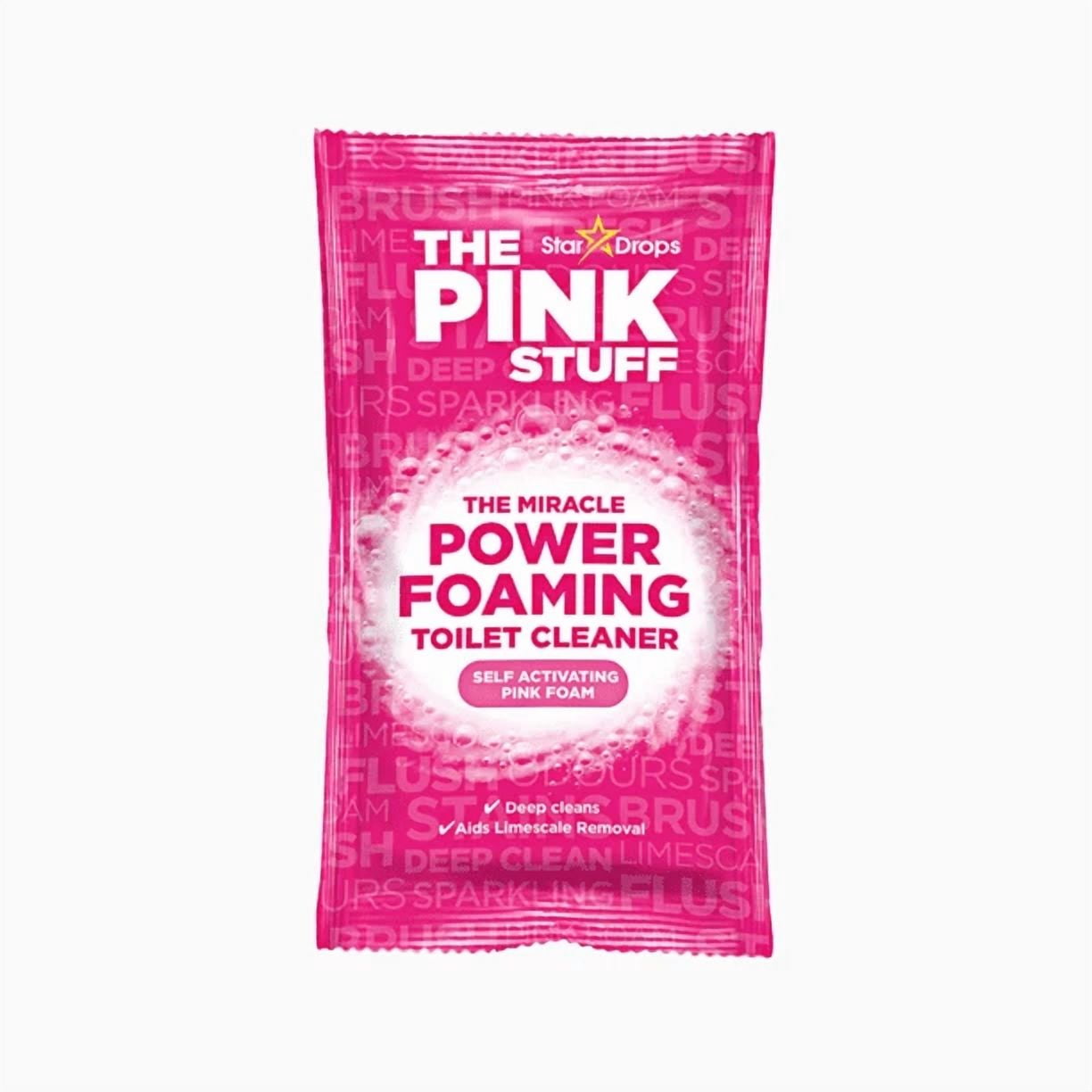RUGED The Pink Stuff Foaming Toilet Cleaner, Heavy-Duty Stain Remover for Bathroom Maintenance (Pink, 10.5 oz) fa9x5