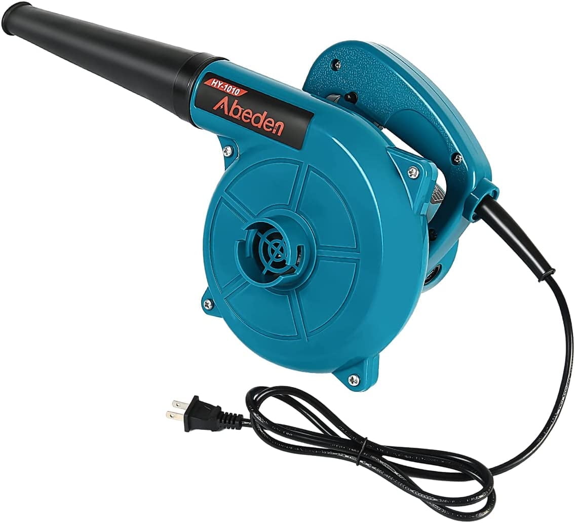 Abeden 2-in-1 Corded Electric Leaf Blower and Vacuum, Lightweight Handheld Sweeper for Garden and Car (Blue, 14.6 in x 6.7 in x 7.1 in) a78t9