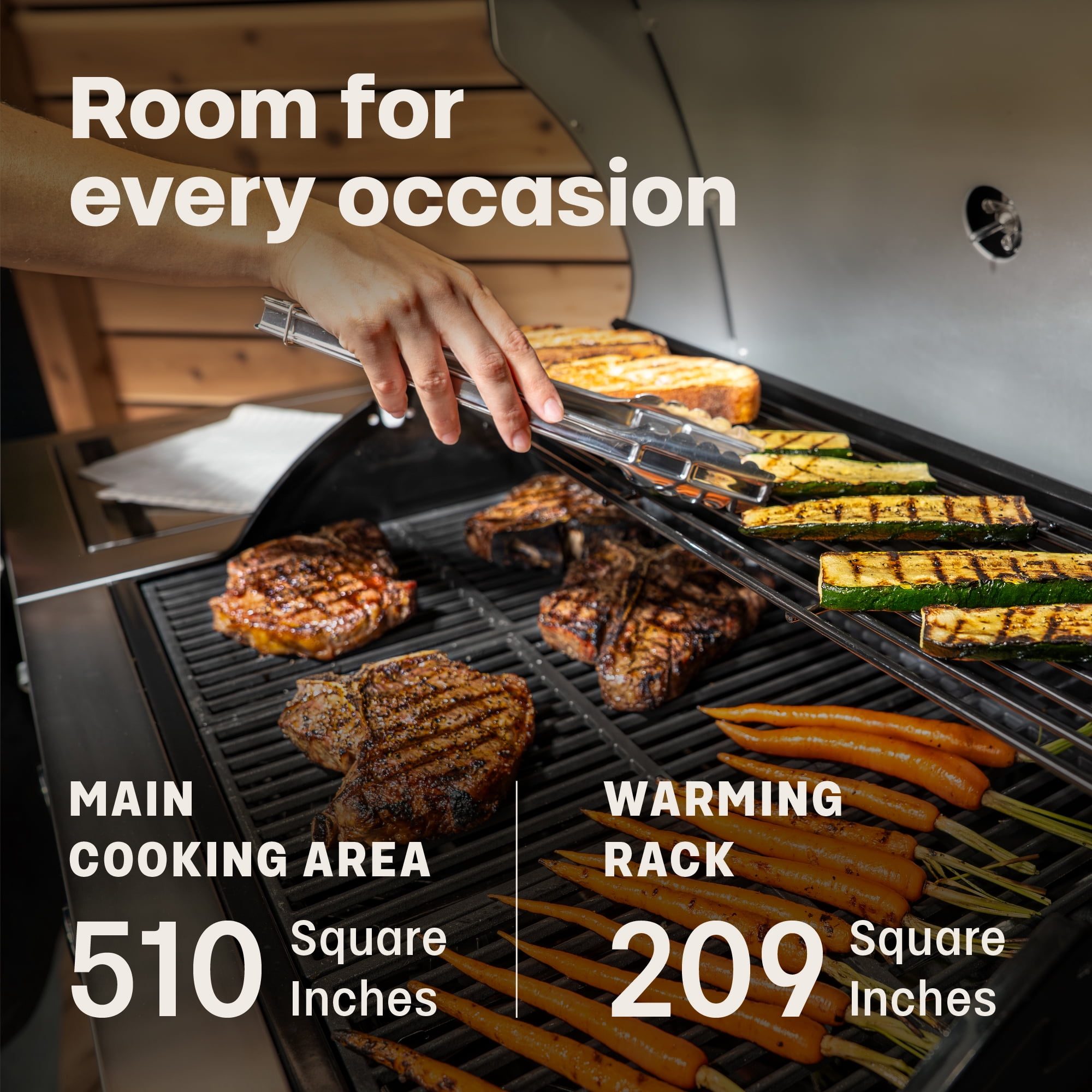 TYTUS Fresno 4-Burner Gas Grill Island Set with Cover, Griddle, Light, and Pizza Stone (Stainless Steel) q0xse