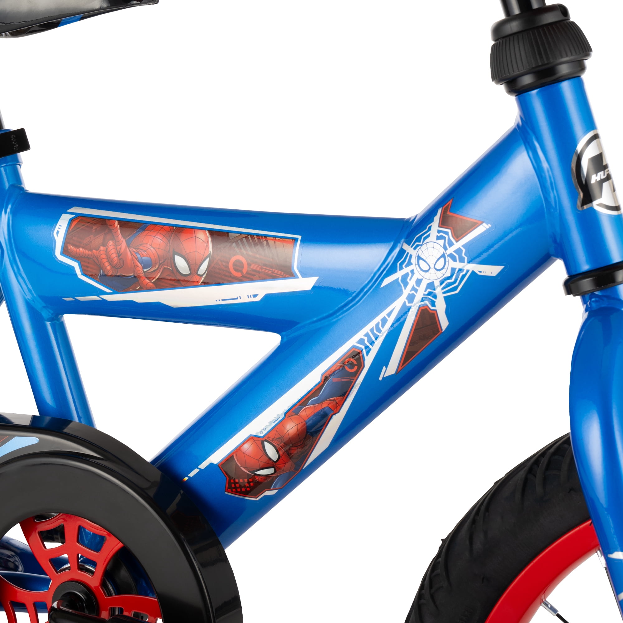 Huffy Marvel Spider-Man Kids Bike with Training Wheels (Blue, 16 in) zdzmc