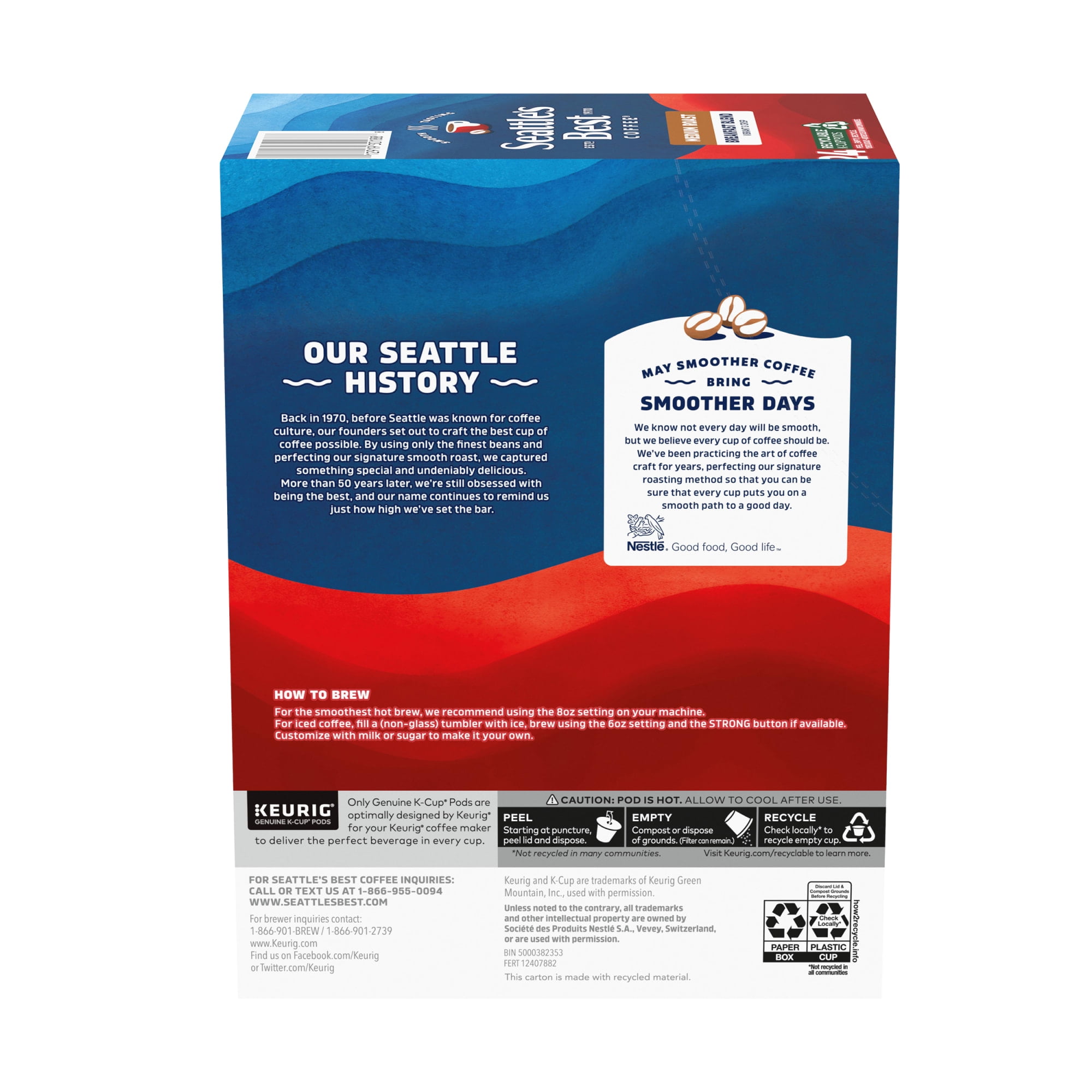 Seattle's Best Coffee Breakfast Blend Medium Roast Coffee Pods (24 Count) jlzk9