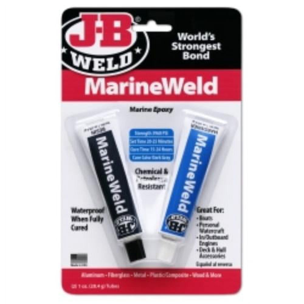J-B Weld 8272 MarineWeld Epoxy Adhesive (Grey, 2 oz) y0hc0 - Image 2