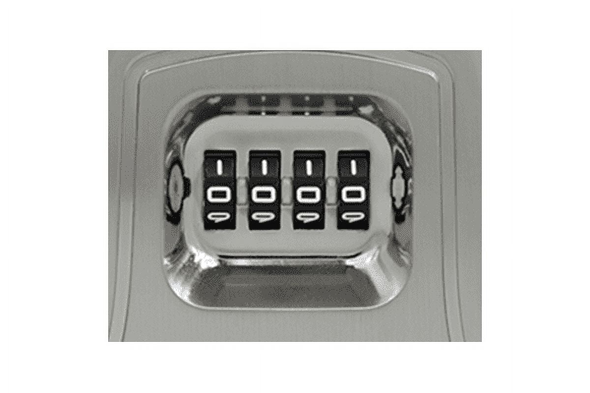 Vault Locks 5500 Key Lock Box with 4-Digit Combination and Hardened Steel Shackle (Silver, 6.2 cu in) lsans