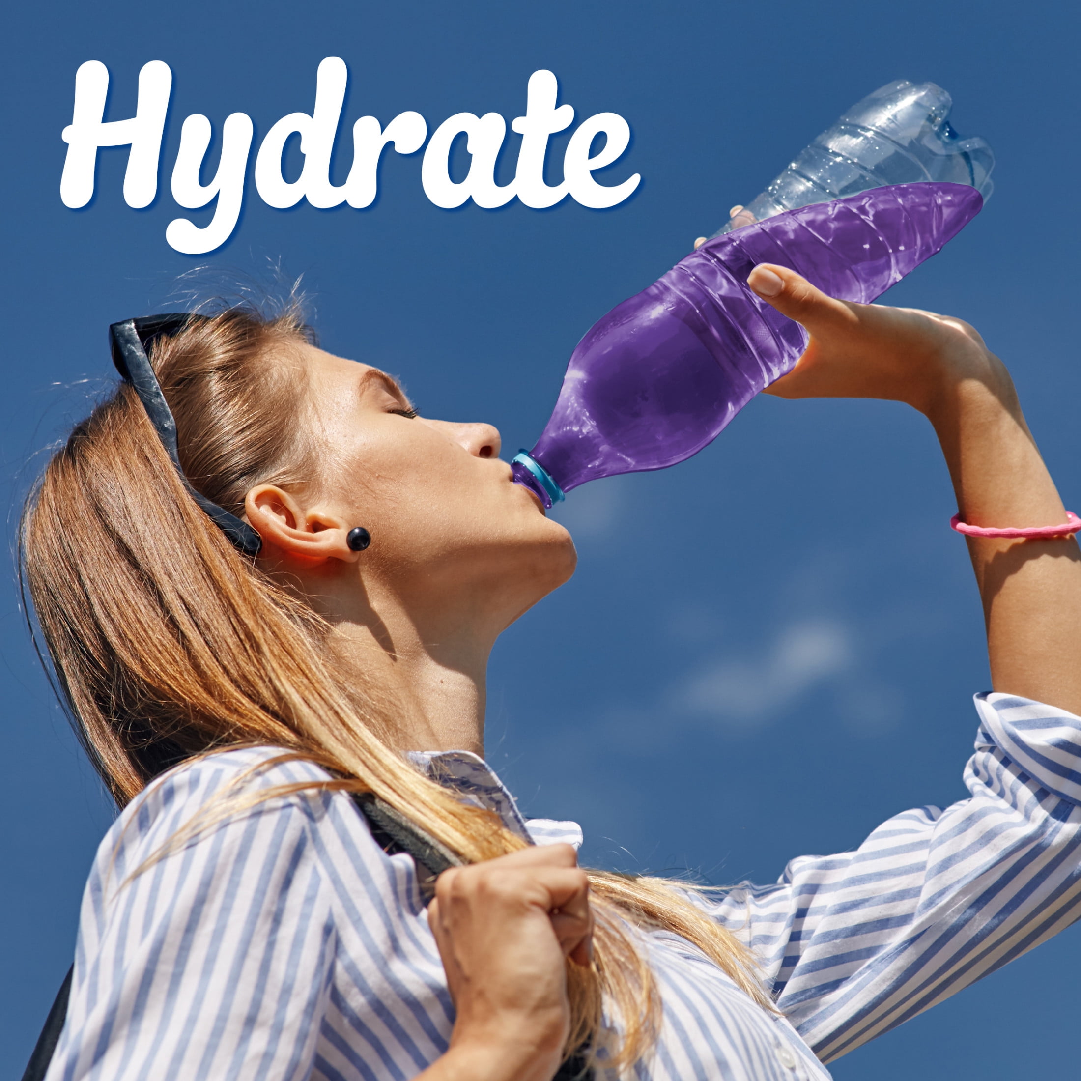 Crystal Light Grape Drink Mix with Caffeine, Zero Sugar, On-the-Go Powdered Hydration (3 Pack, 1.1 oz) 9jjse