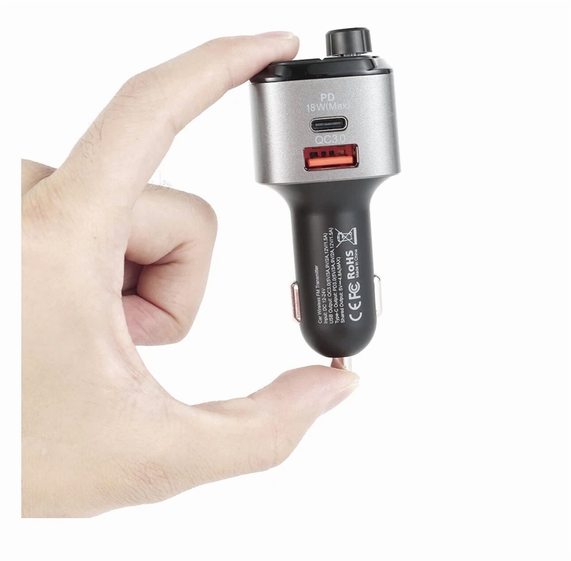 Rhea Wireless FM Transmitter and Car Audio Adapter (Universal Compatibility) xu6oc