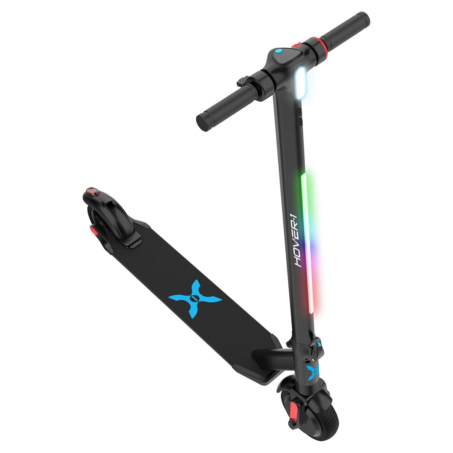 Hover-1 Eagle Electric Folding Scooter, Portable Commuter with Built-in Suspension and LED Headlight (Black, 20.88 lb) 3omum