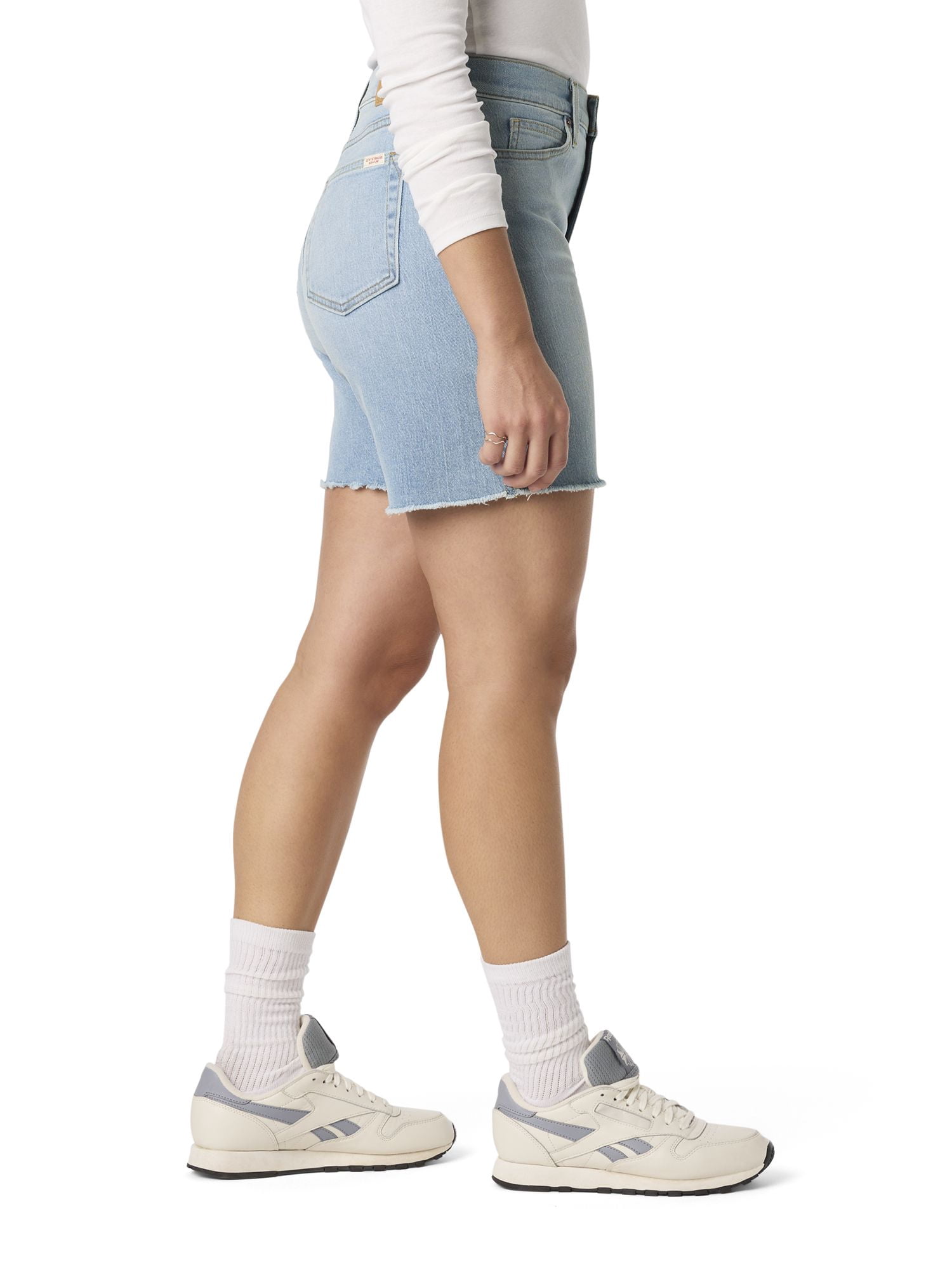 Levi Strauss Signature Women's Vintage Relaxed Mid Thigh Shorts (Blue, 2-18) t51b7