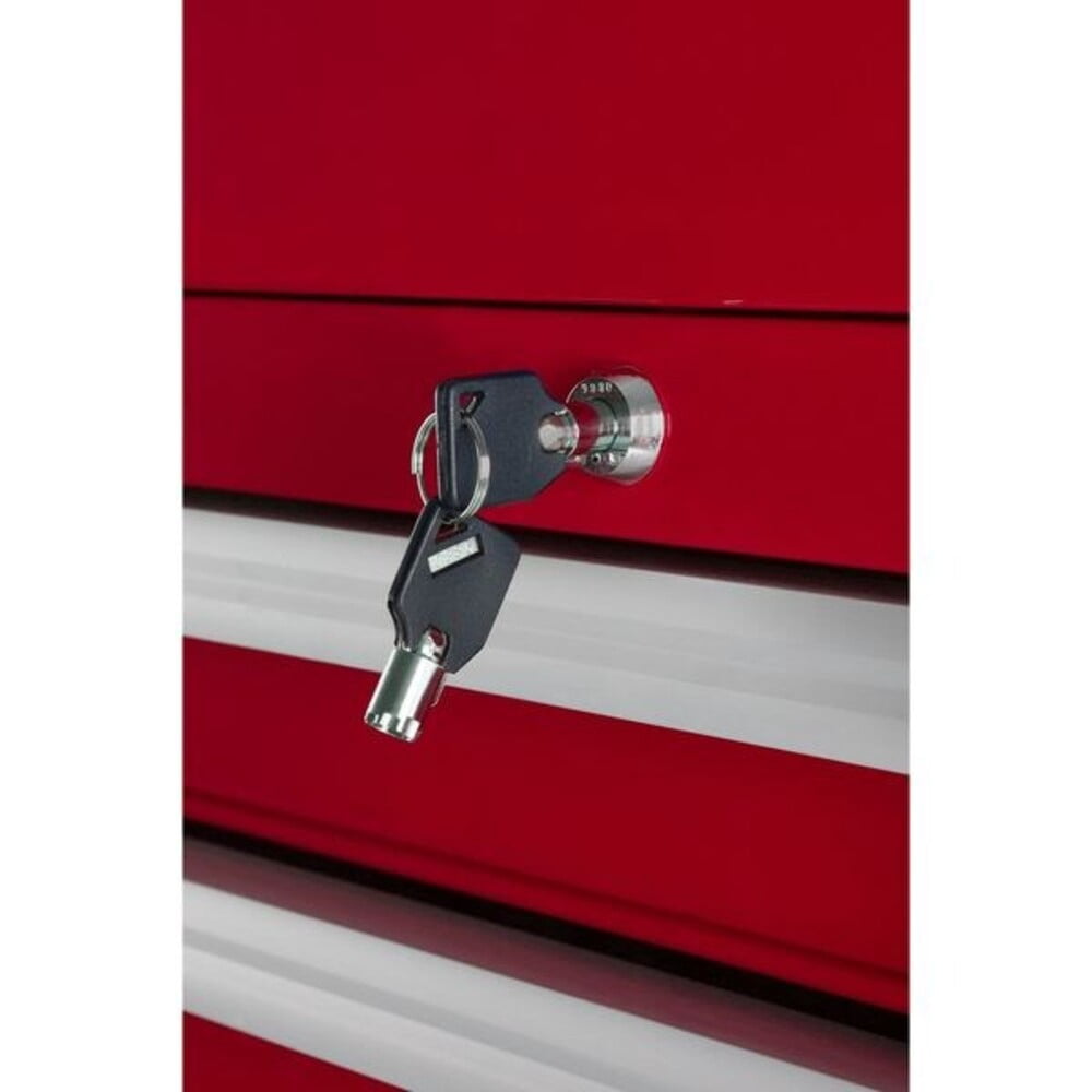 Westward Rolling Tool Cabinet, 13-Drawer Heavy-Duty Steel Storage Chest, Powder Coated Finish (Gloss Red, 42 in W x 19 in D x 40 in H) 9lnjq