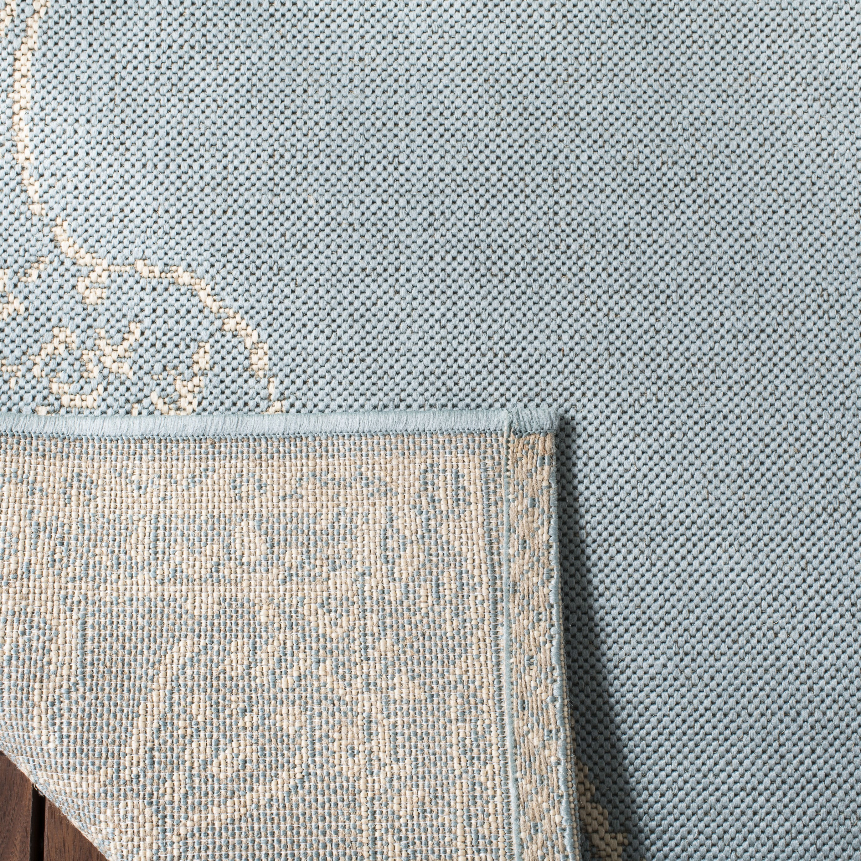 Safavieh Beach House Janine Medallion Indoor/Outdoor Area Rug (Cream/Aqua, 2 ft 2 in x 4 ft) 07w0e
